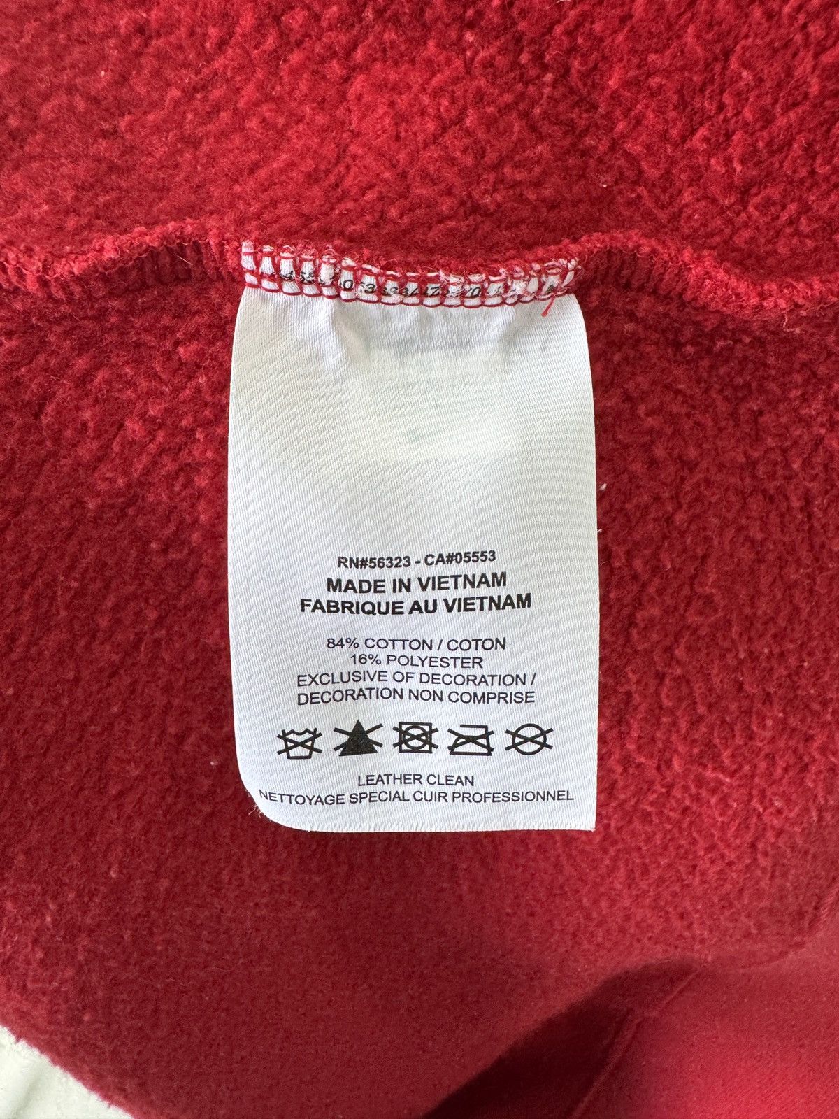 Nike × Supreme FW19 Supreme x Nike Leather Appliqué Hoodie 🍷 Size US M / EU 48-50 / 2 - 8 Thumbnail