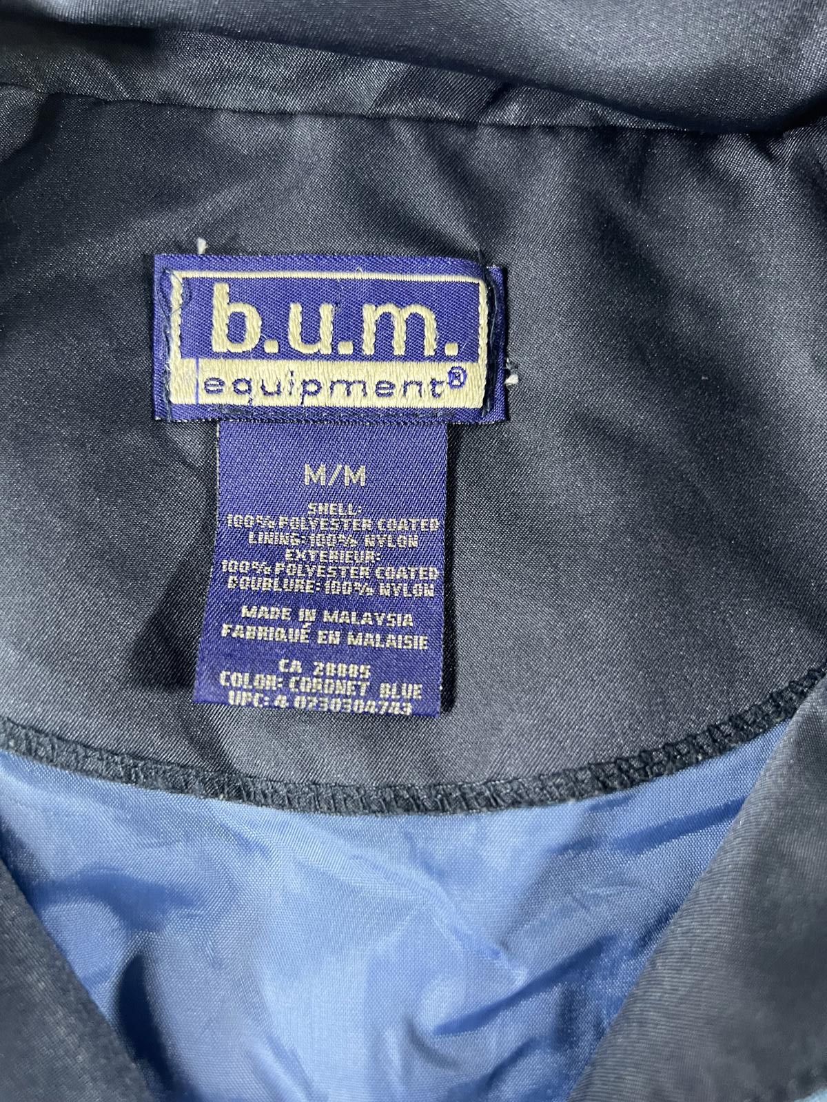 B.U.M Equipment Vintage b.u.m. Equipment Men's Blue Windbreaker Jacket M Size US M / EU 48-50 / 2 - 3 Thumbnail