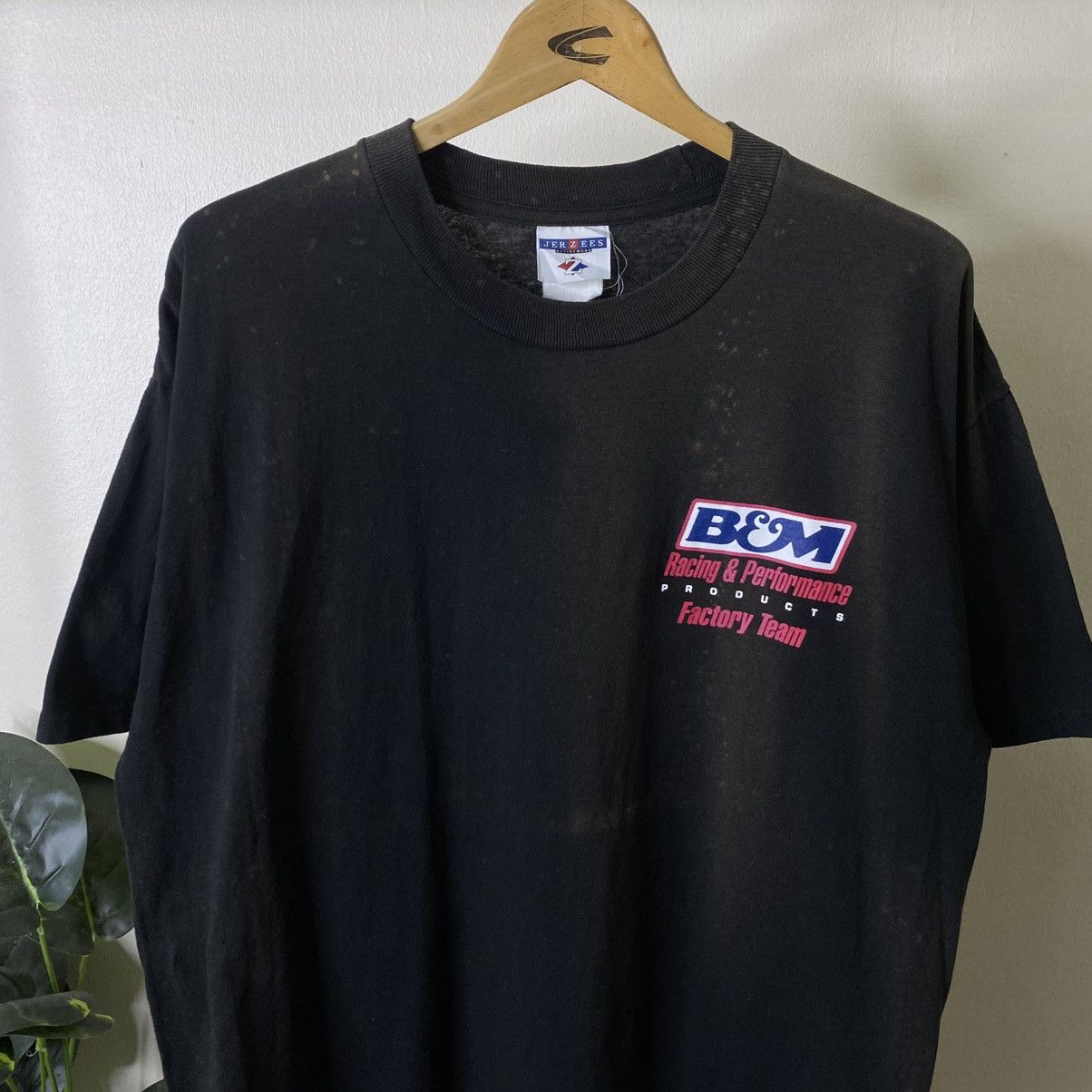 Vintage Vintage 1990s B&M Racing & Performance Factory Team T shirt Size US XL / EU 56 / 4 - 8 Thumbnail