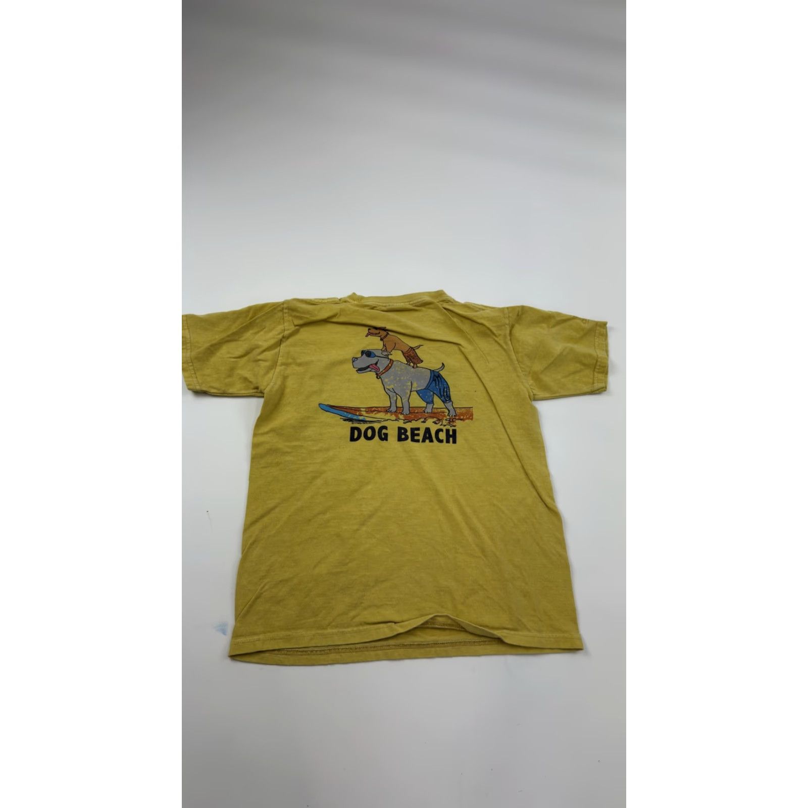 Vintage Crazy Shirts Dog Beach Shirt Mens L Yellow Surfing Dogs Graphic Hawaii Fun Shirt Size US L / EU 52-54 / 3 - 5 Thumbnail
