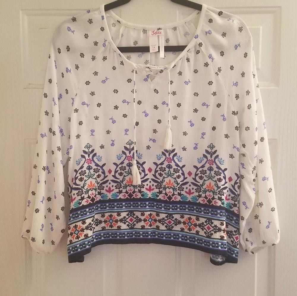 Designer Justice Blouse Size 14 Size US XXS / EU 40 - 1 Thumbnail