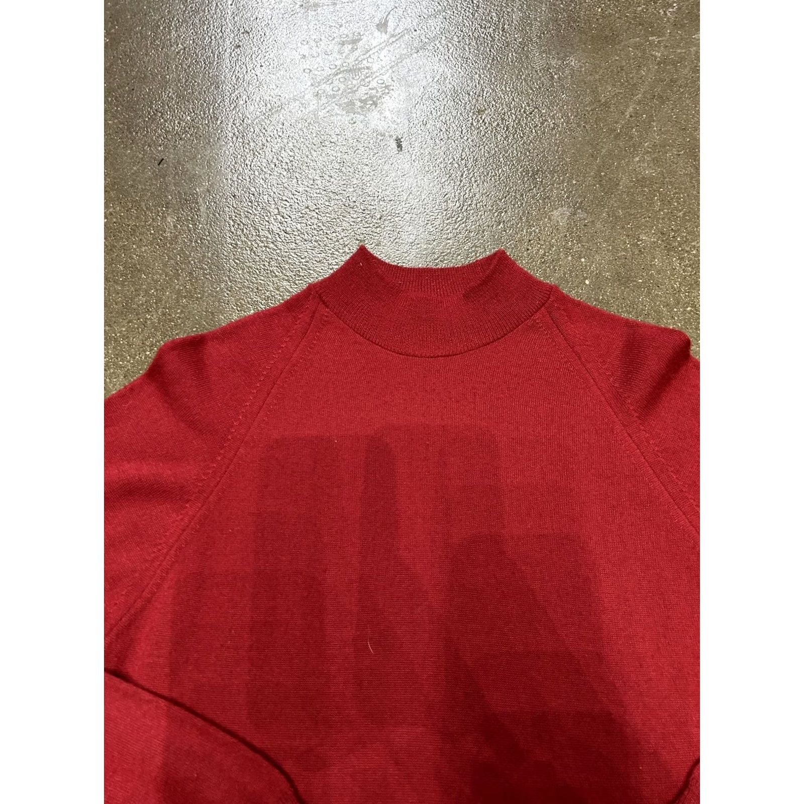 Vintage VINTAGE Puritan Sweater Mens Small Red Mock Neck Tight Knit Pullover Knit USA Size US S / EU 44-46 / 1 - 2 Thumbnail