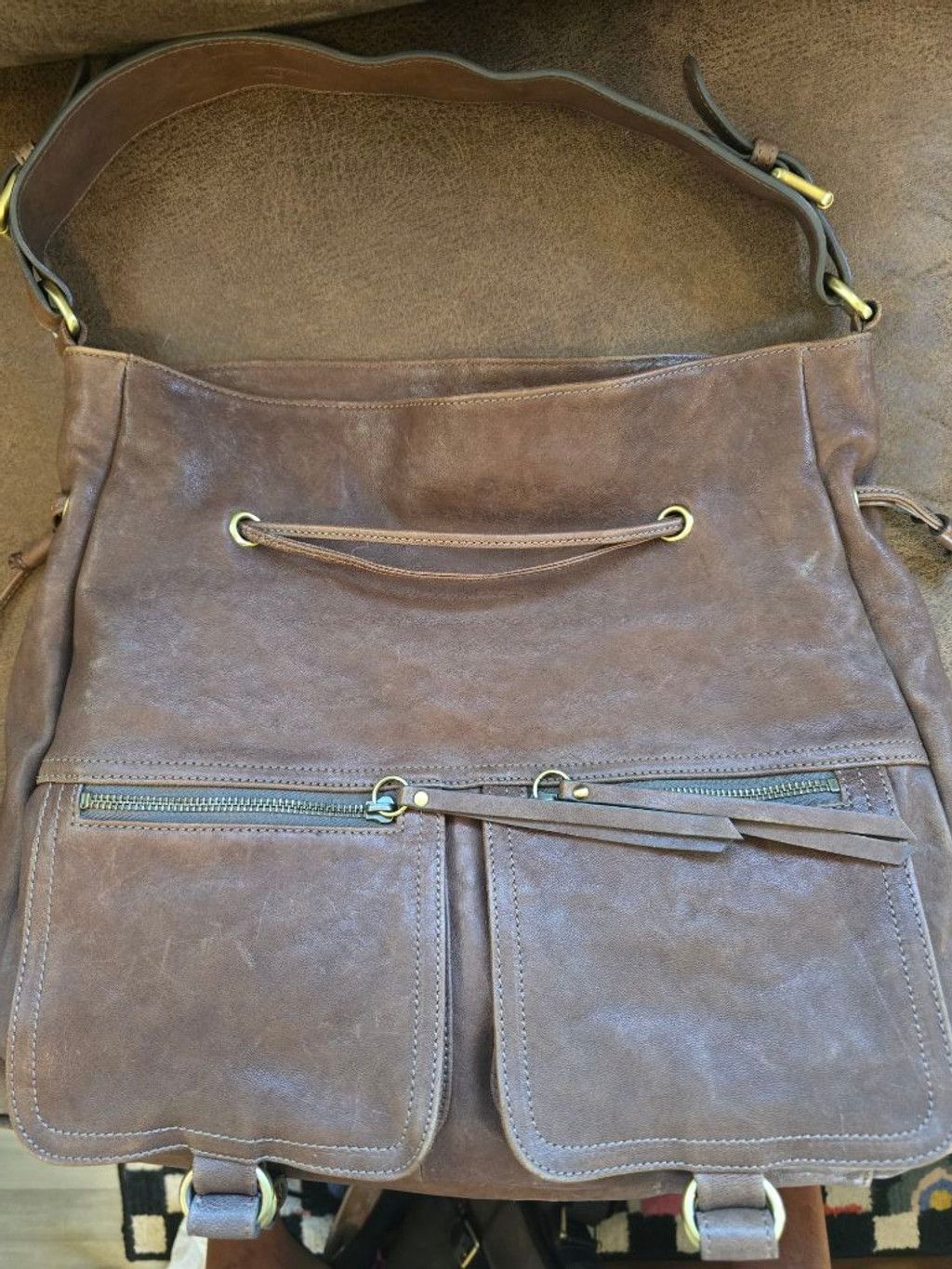 Other Women's Sorial Brown Leather Shoulder Bag One Size Size ONE SIZE - 1 Thumbnail