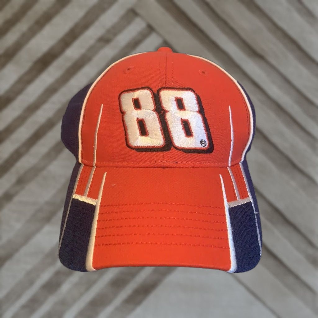 NASCAR Dale Earnhardt Jr Hat Nascar Ballcap Geometric Cotton Canvas One Size Men Red Ballcap Hat Great Condition Size ONE SIZE - 1 Thumbnail