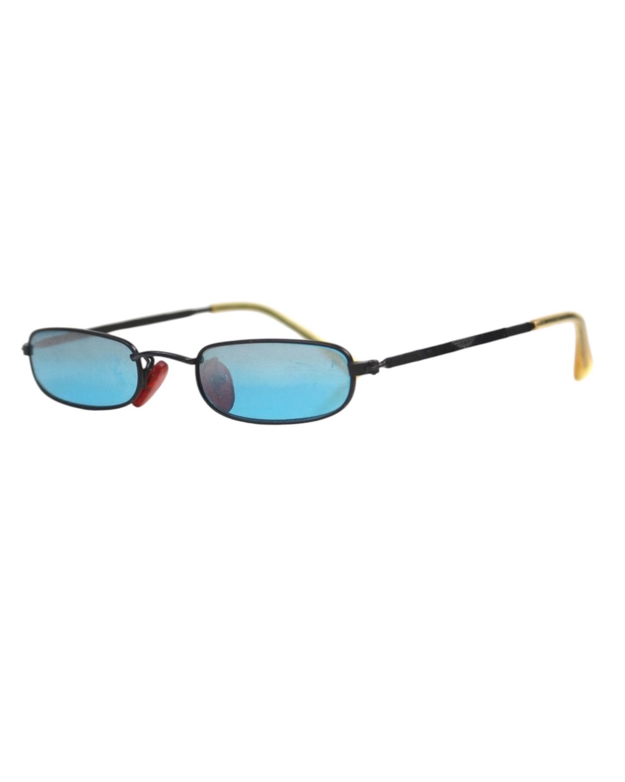 Hysteric Glamour 2000S JAPANESE MADE BLUE LENSES MICRO OVAL SUNGLASSES Size ONE SIZE - 1 Thumbnail
