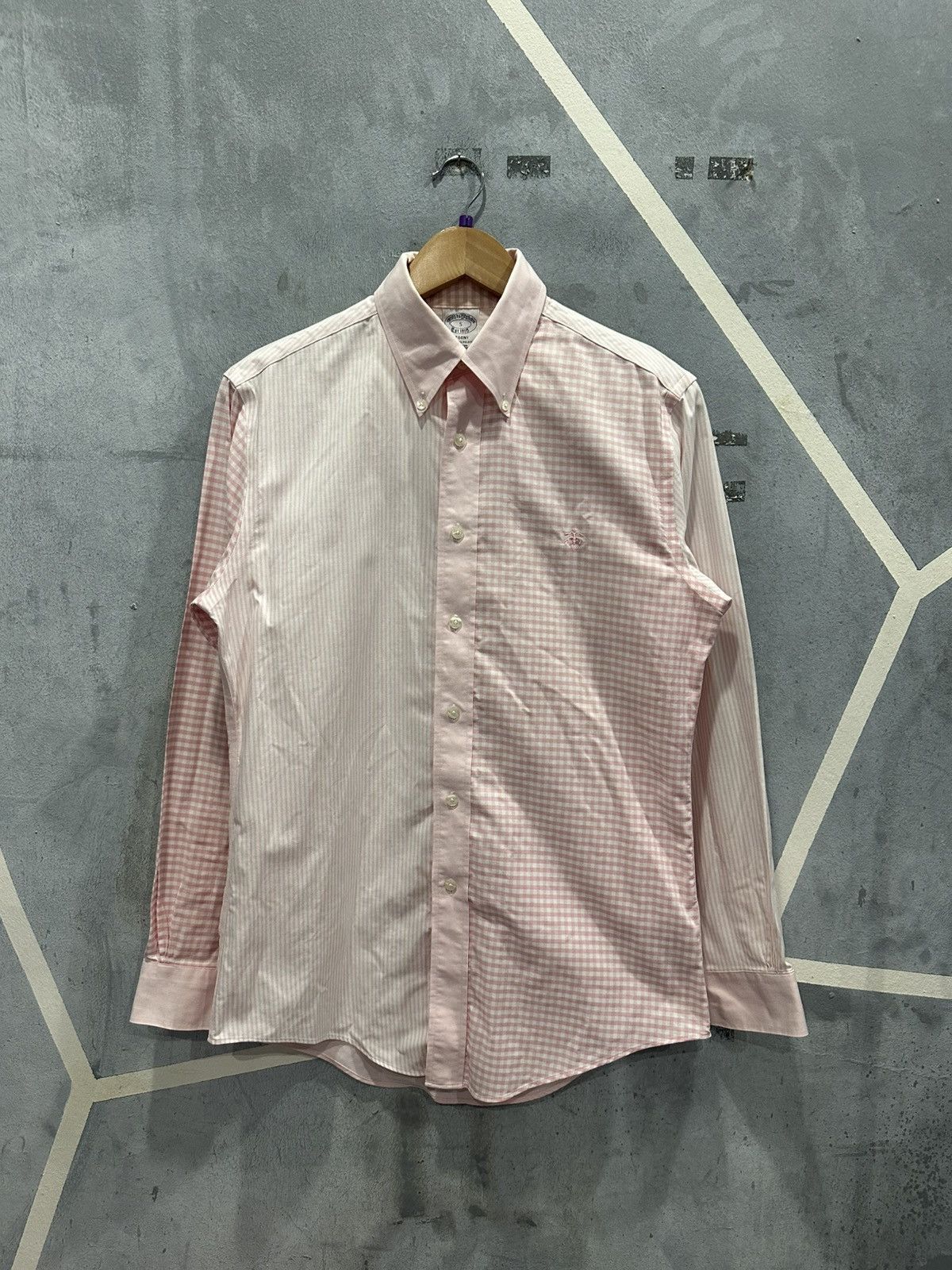 Brooks Brothers Brooks Brothers Stripe & Checked Shirt Size US M / EU 48-50 / 2 - 1 Thumbnail