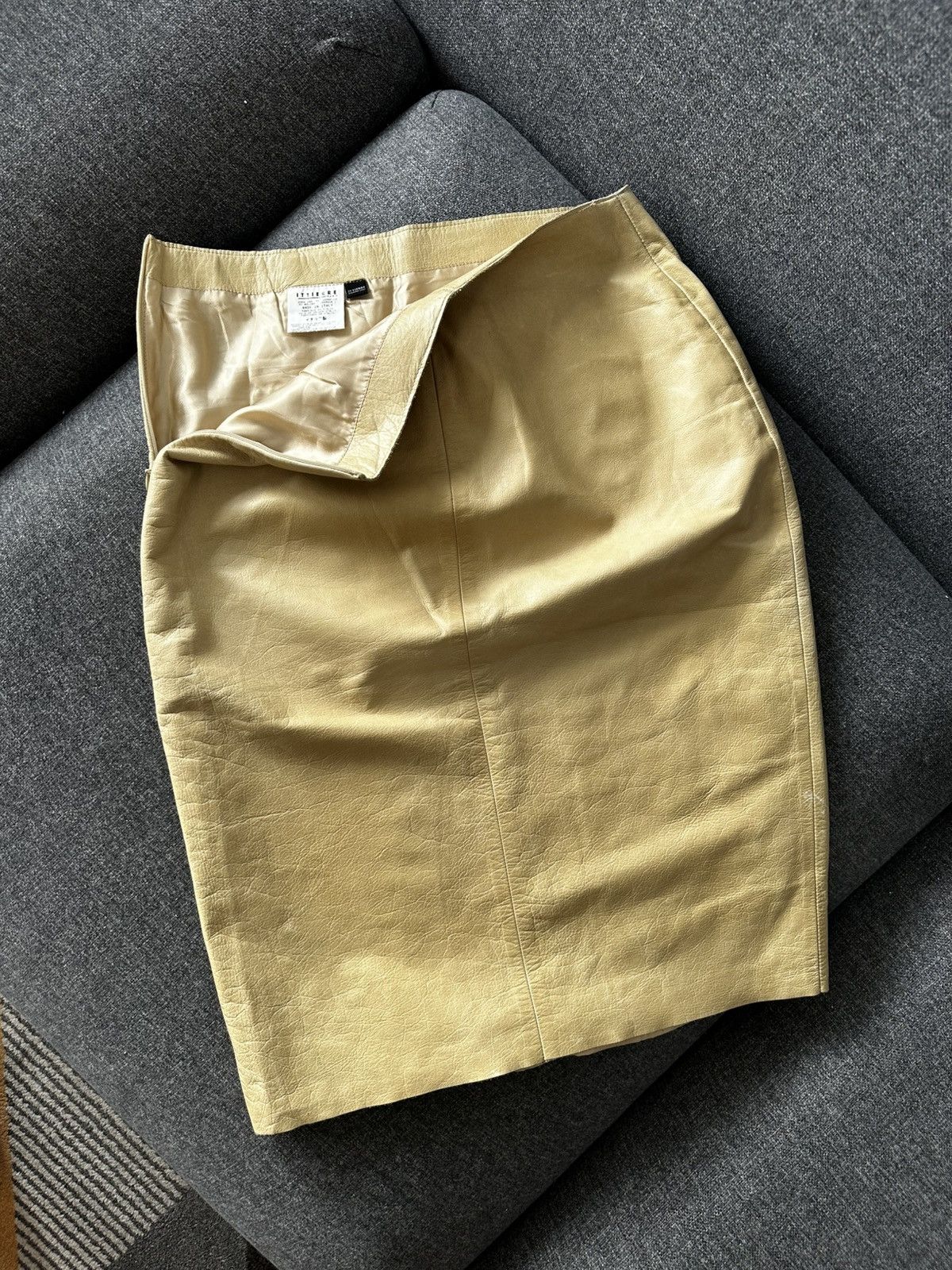 Versace Vintage 90s Versace leather skirt Size 27" / US 4 / IT 40 - 1 Thumbnail