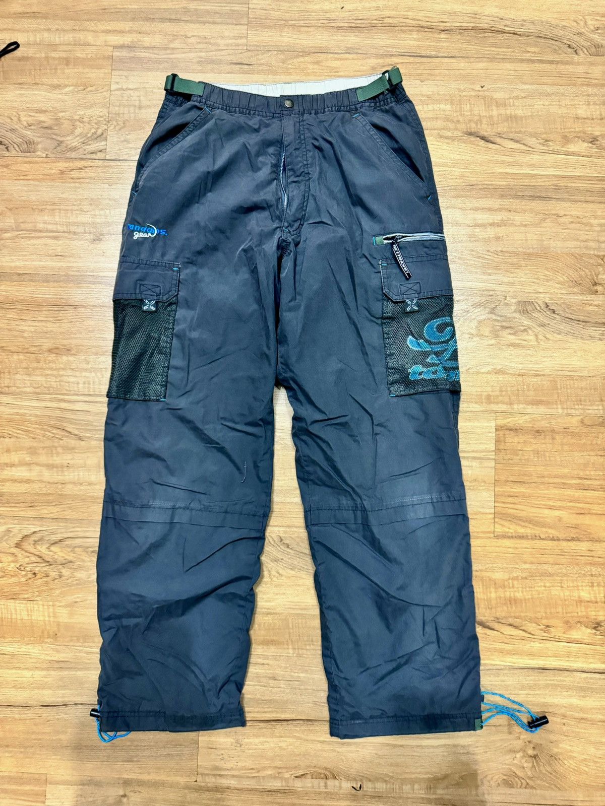image of Skategang Tandams Gear Skateboarding Cargo Pants in Grey, Men's (Size 32)