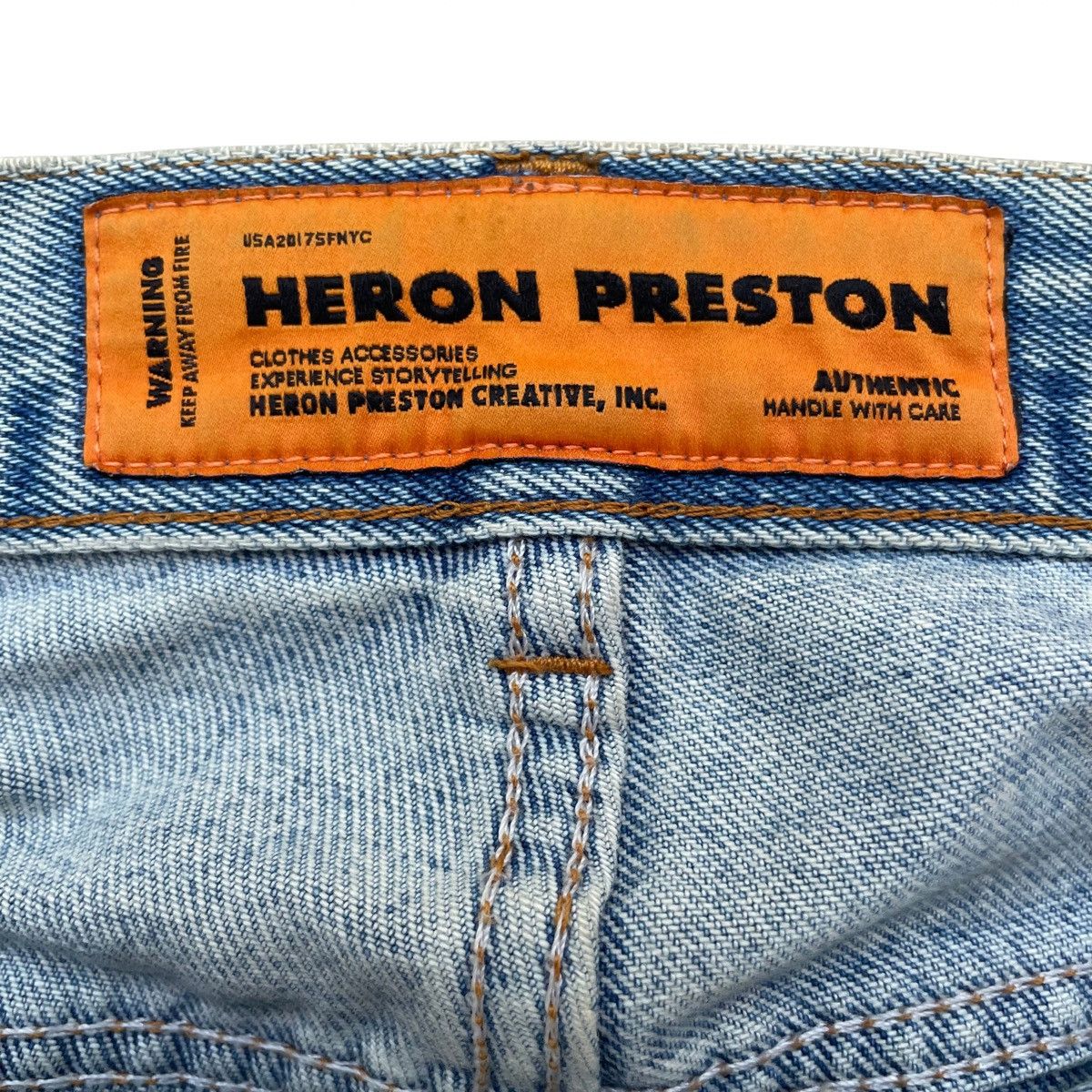 Heron Preston Heron Preston Distressed Denim Jeans Size US 37 - 3 Thumbnail