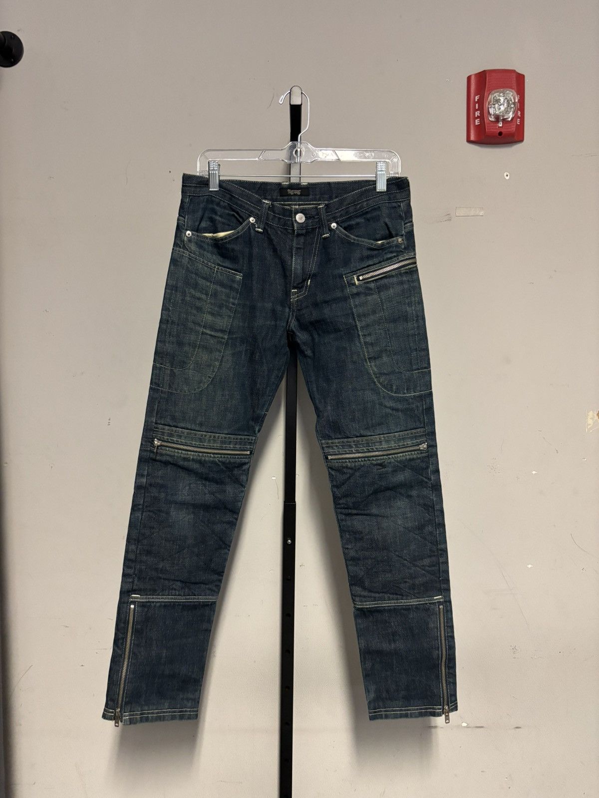 Undercover Undercover AW08 ‘Unrealrealclothes’ Moto Pants Blue Size US 32 / EU 48 - 1 Thumbnail