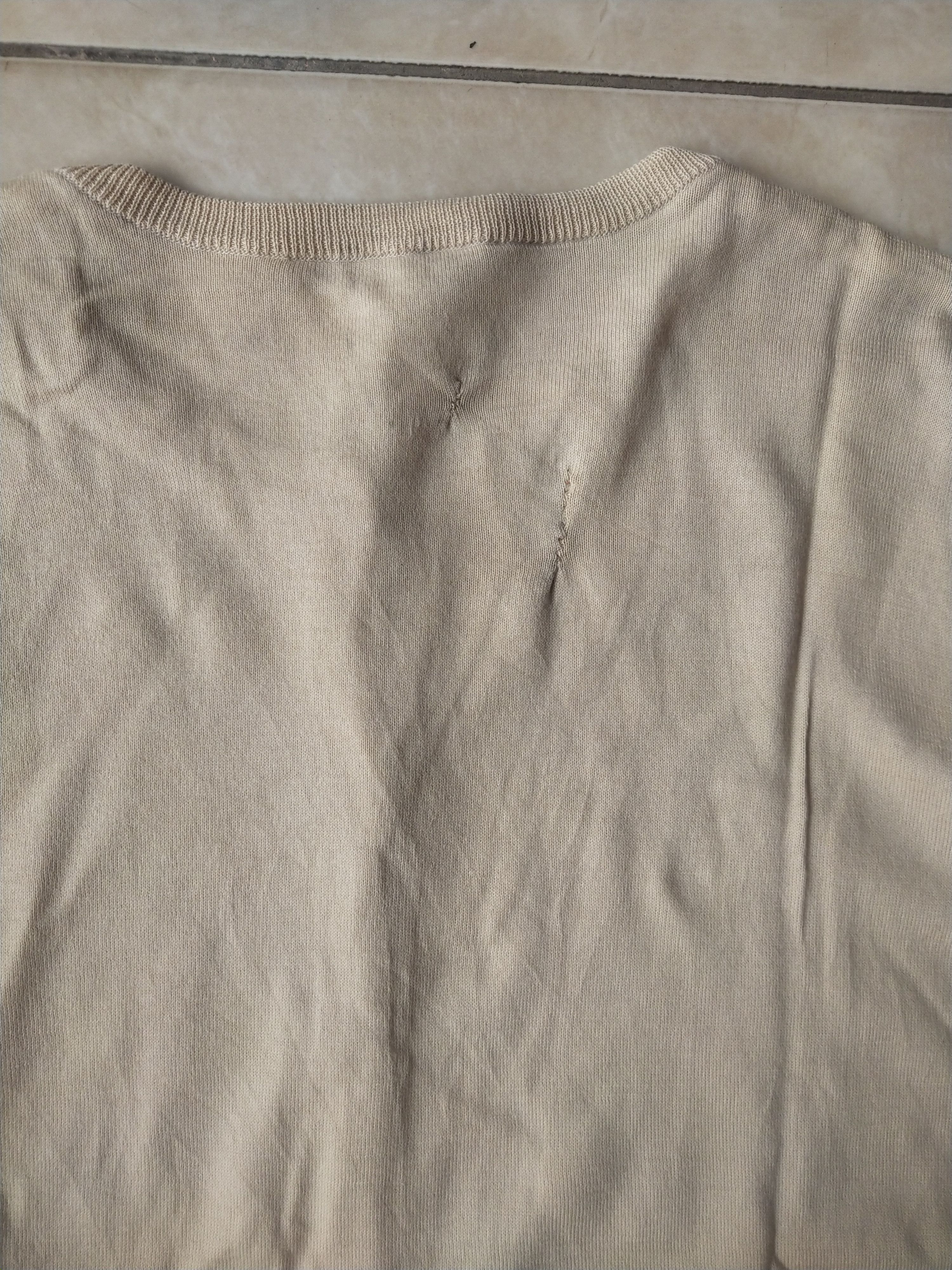 Aquascutum Vintage Aquascutum London Cream Cotton Knit Cardigan Size M / US 6-8 / IT 42-44 - 6 Thumbnail