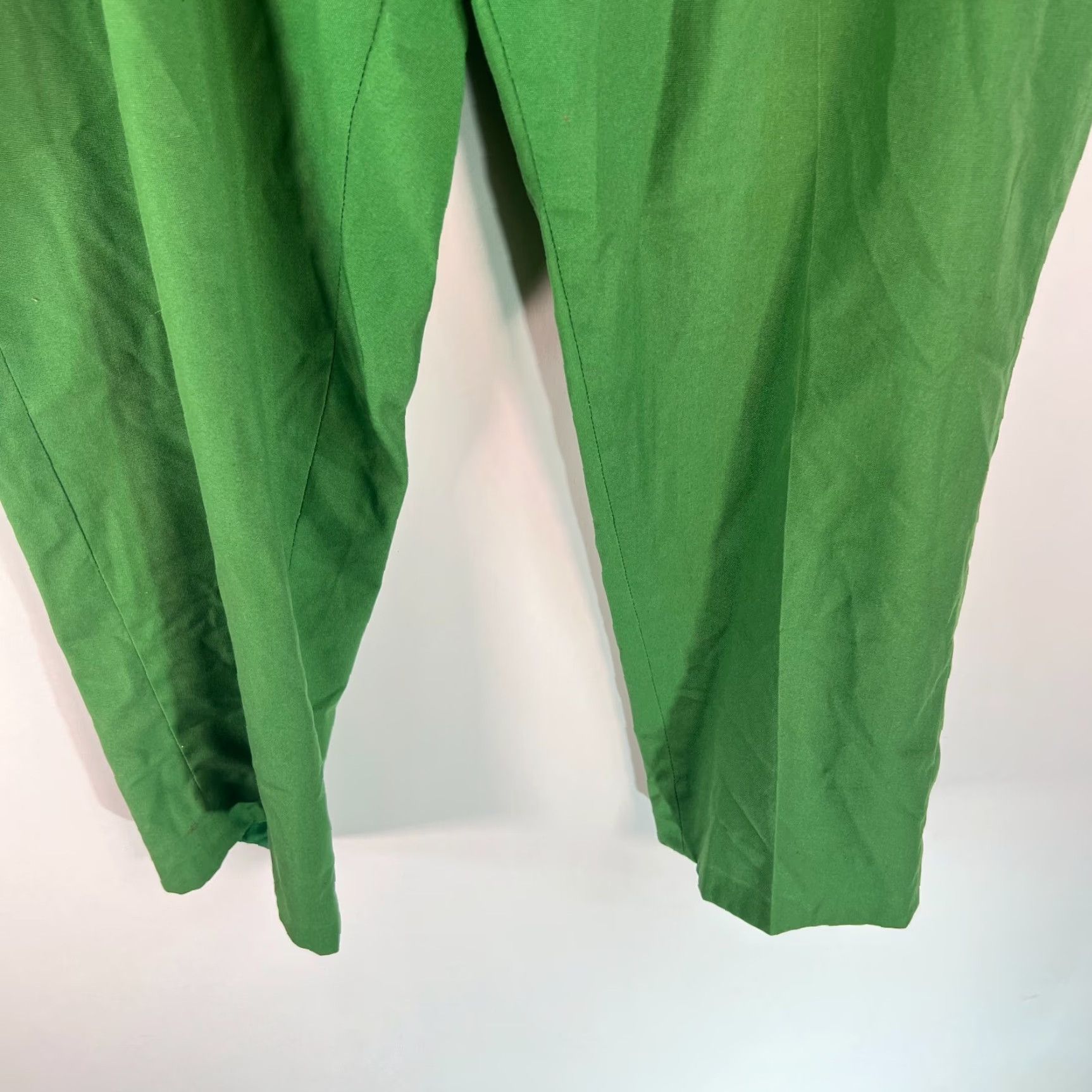 Sears Sears Mens Dress Pants Flat Front Straight Leg Green 38x27 - Cotton Blend - Regular - Inseam 27 - Vintage? No - Men’s Pants Size US 38 / EU 54 - 5 Thumbnail