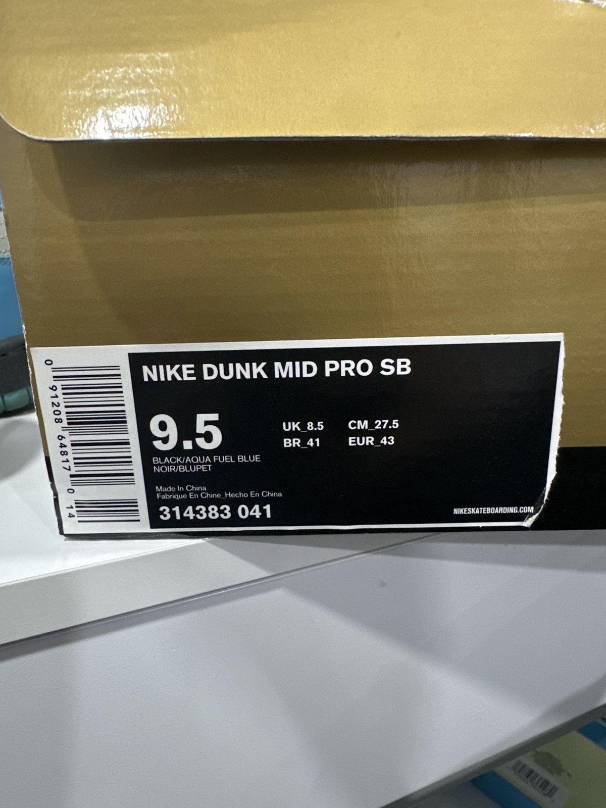 Nike 2008 NIKE PRO SB AQUA FUEL BLUE Size US 9.5 / EU 42-43 - 8 Thumbnail