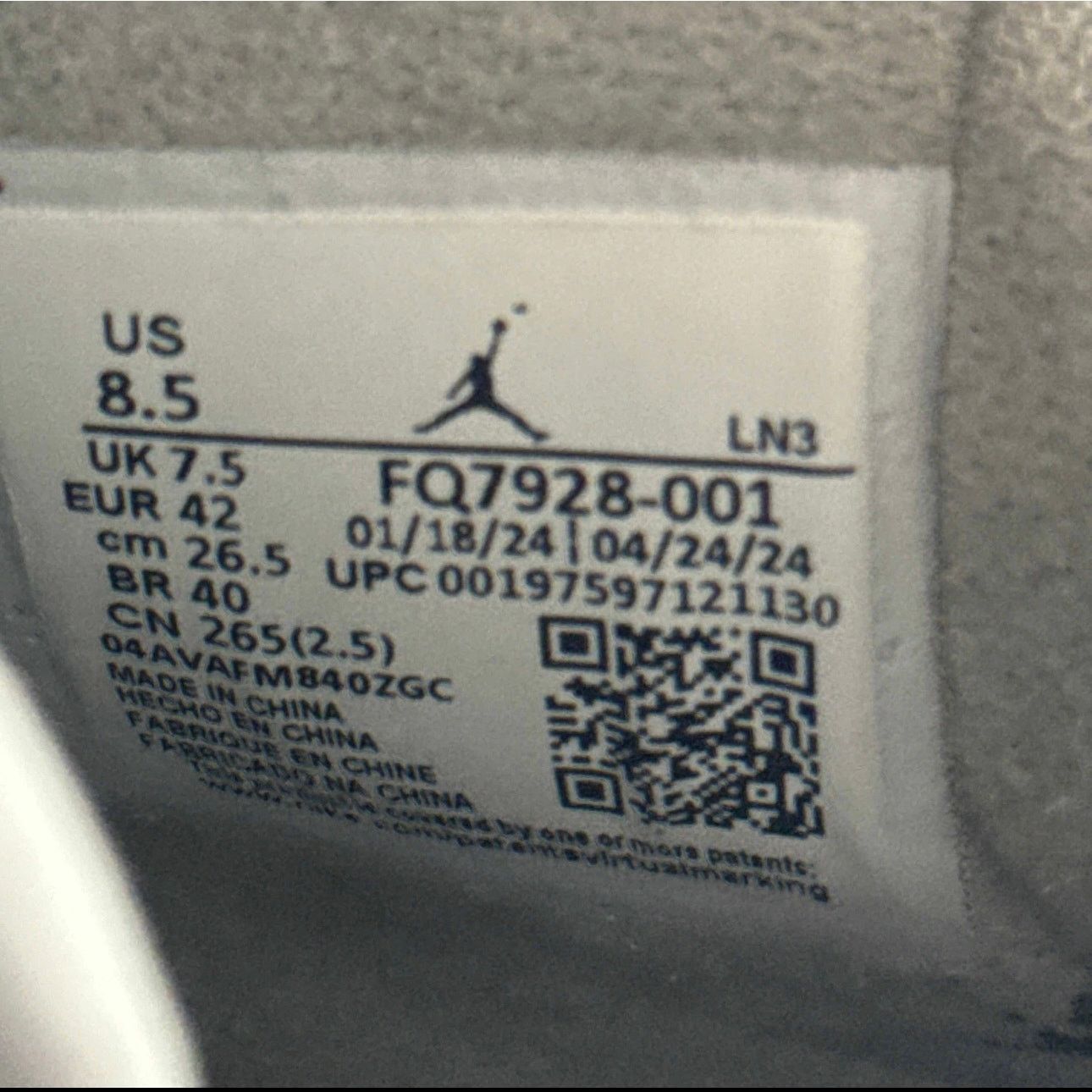 Jordan Brand × Nike Size 8.5 - Nike Air Jordan 4 Retro SE Wet Cement Men's Shoes Size US 8.5 / EU 41-42 - 7 Thumbnail