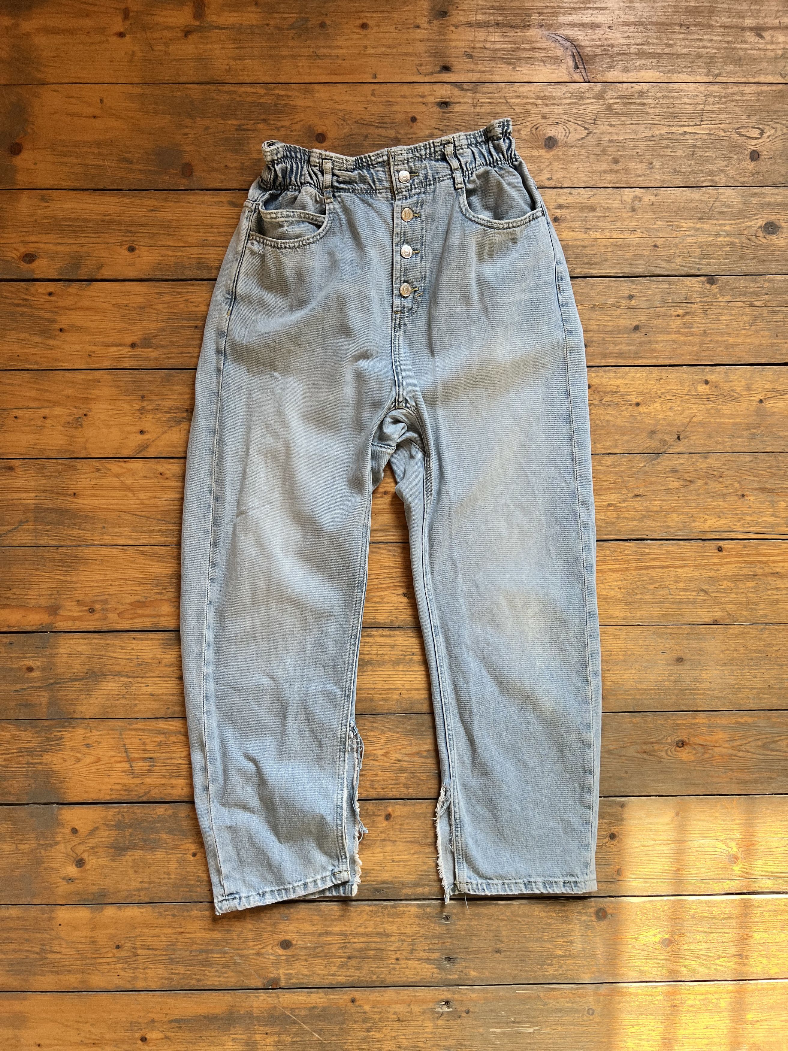 Denime × Japanese Brand No Name Baggie Cargo Elastic Waist Balenci Type Pants Size US 32 / EU 48 - 6 Thumbnail