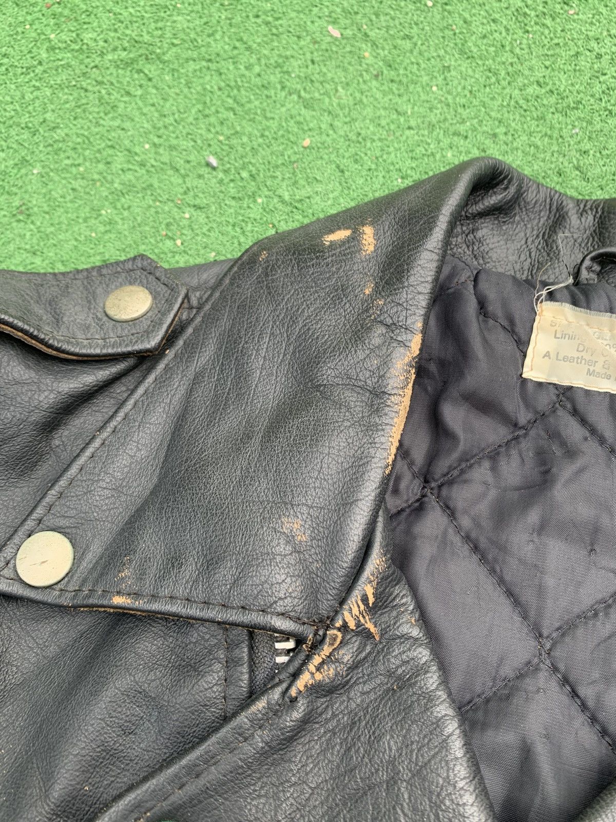 Genuine Leather VINTAGE TRUE DOUBLE COLLAR LEATHER JACKET Size US M / EU 48-50 / 2 - 5 Thumbnail