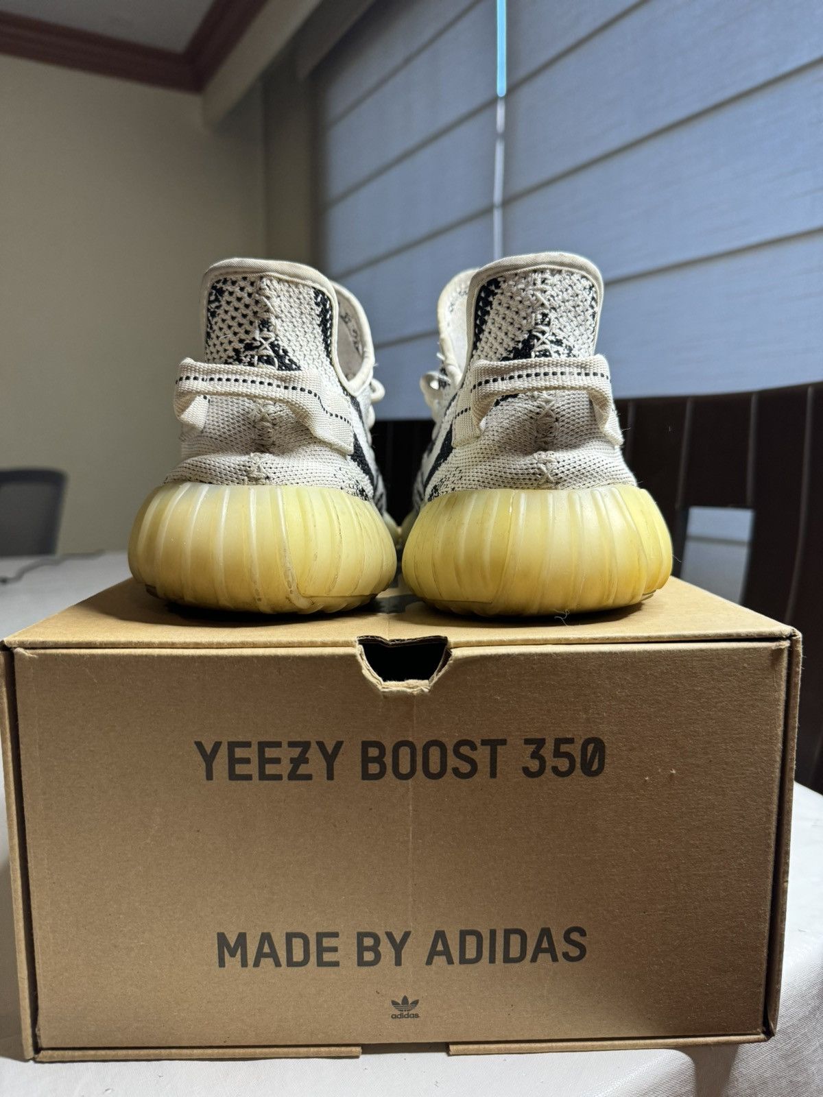 Adidas × Kanye West Adidas Yeezy “Zebra” Size US 13 / EU 46 - 3 Thumbnail