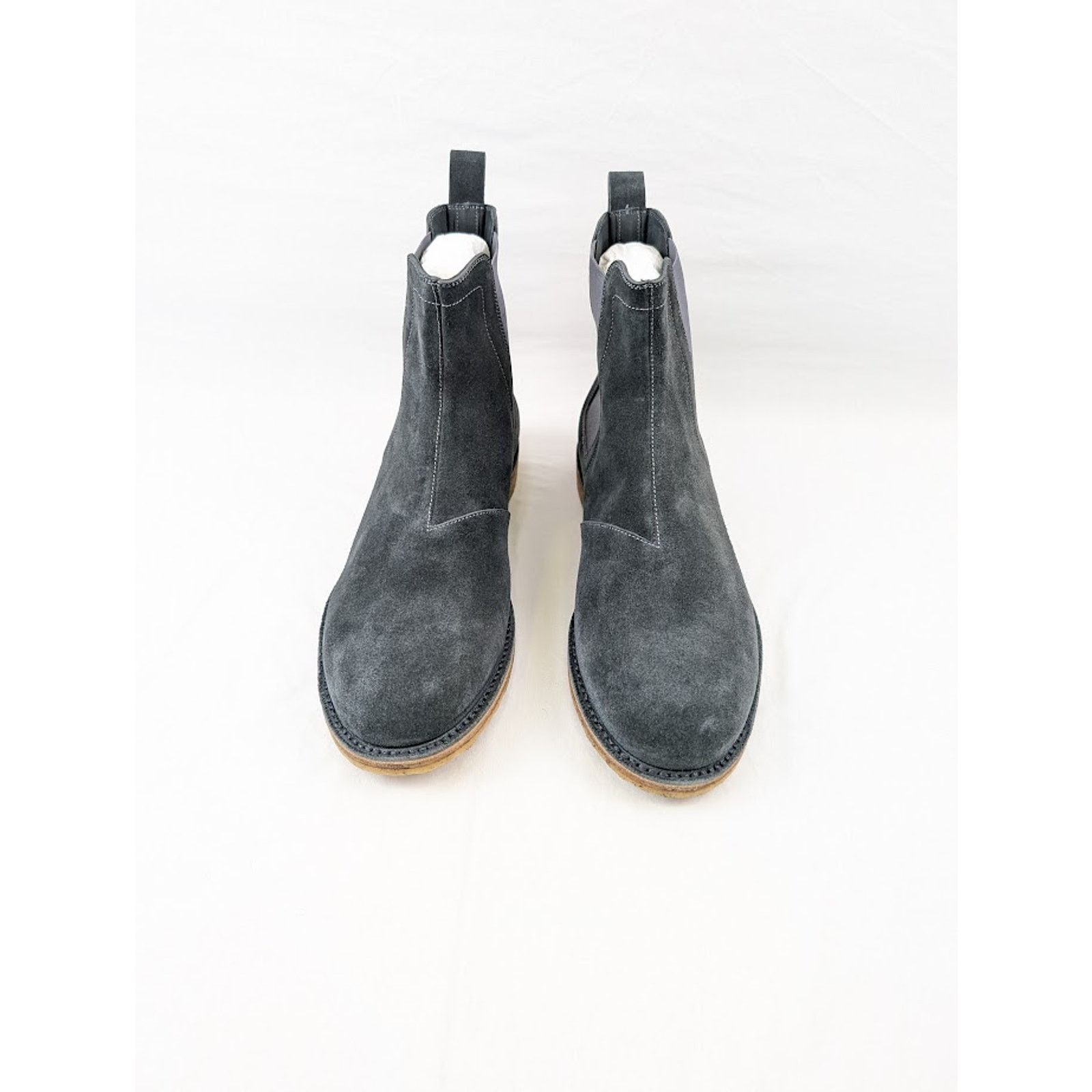 Bottega Veneta o1rshd1 Calf Suede Pelle Boots in Ardoise Size US 13 / EU 46 - 13 Thumbnail