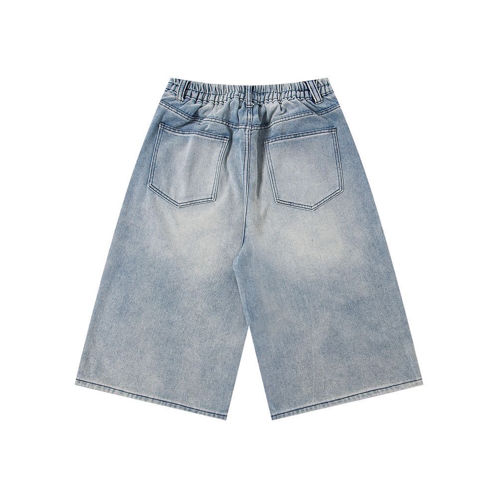 Japanese Brand × Vintage Floral graffiti print loose denim shorts y2k Size US 32 / EU 48 - 2 Thumbnail