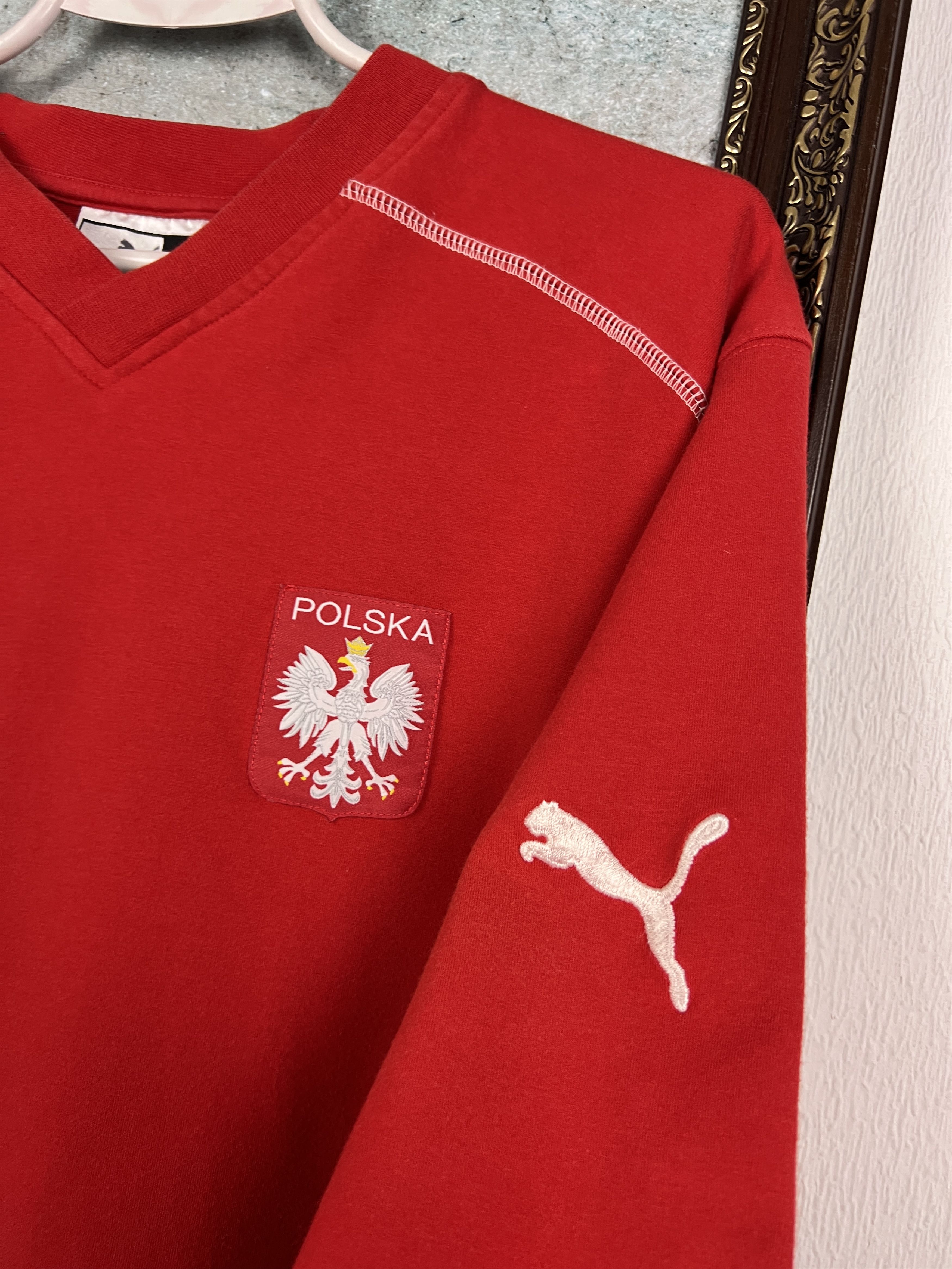 Puma Vintage Poland Football Train Sweatshirt Soccer Crewneck Size US S / EU 44-46 / 1 - 4 Thumbnail