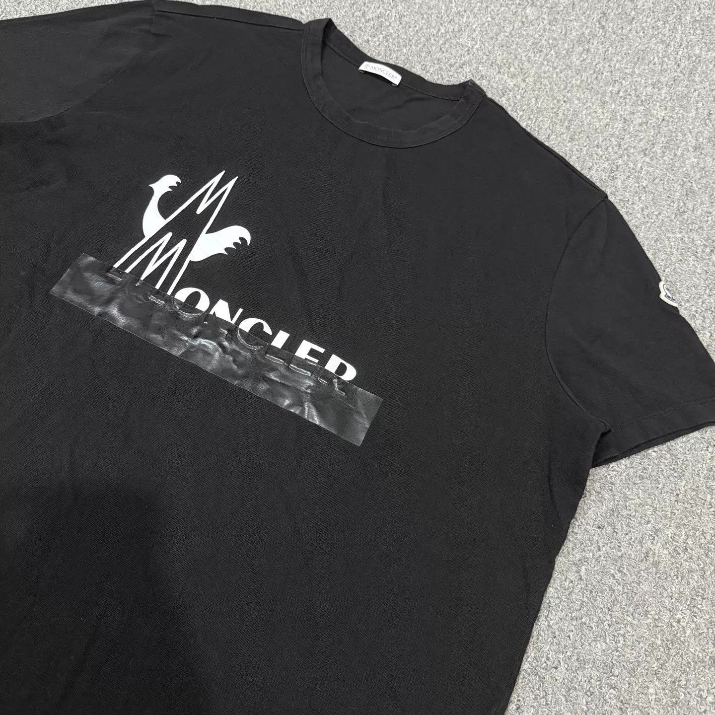 Moncler Moncler Black Chest Print Short Sleeve XXXL 99 New Size US XXL / EU 58 / 5 - 3 Thumbnail