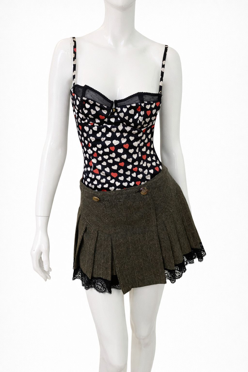 Dolce & Gabbana Dolce & Gabbana D&G Heart Bustier Top Corset Camisole Size M / US 6-8 / IT 42-44 - 4 Thumbnail