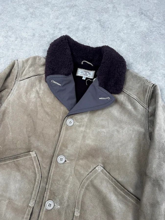 Armani 1990s Armani Beige Shearling Leather Jacket Size US M / EU 48-50 / 2 - 5 Thumbnail