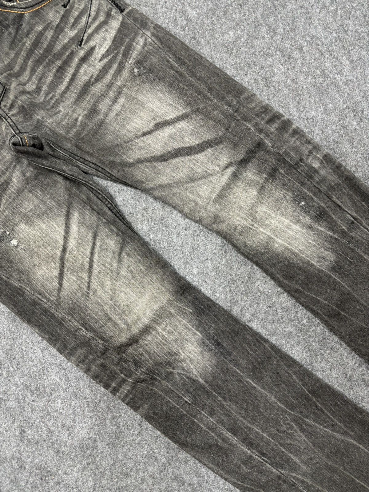 Japanese Brand 💥Twisted Leg💥Back Vtg Trim Co Sick Fades Mild Denim F668 Size US 34 / EU 50 - 9 Thumbnail