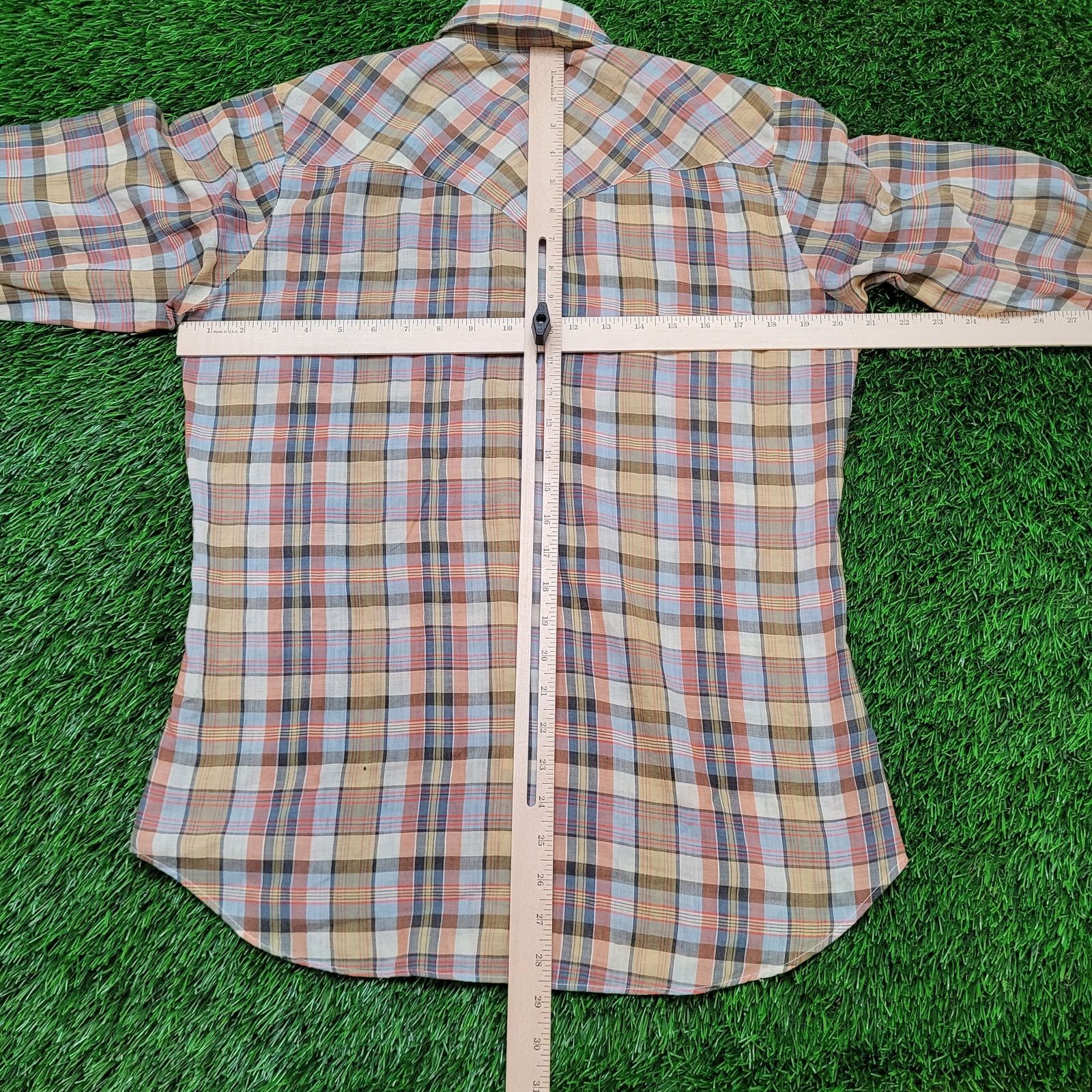 Levi's VTG 70s Levis Western Pearl Snap Shirt M Sawtooh Pockets USA Size US M / EU 48-50 / 2 - 8 Thumbnail