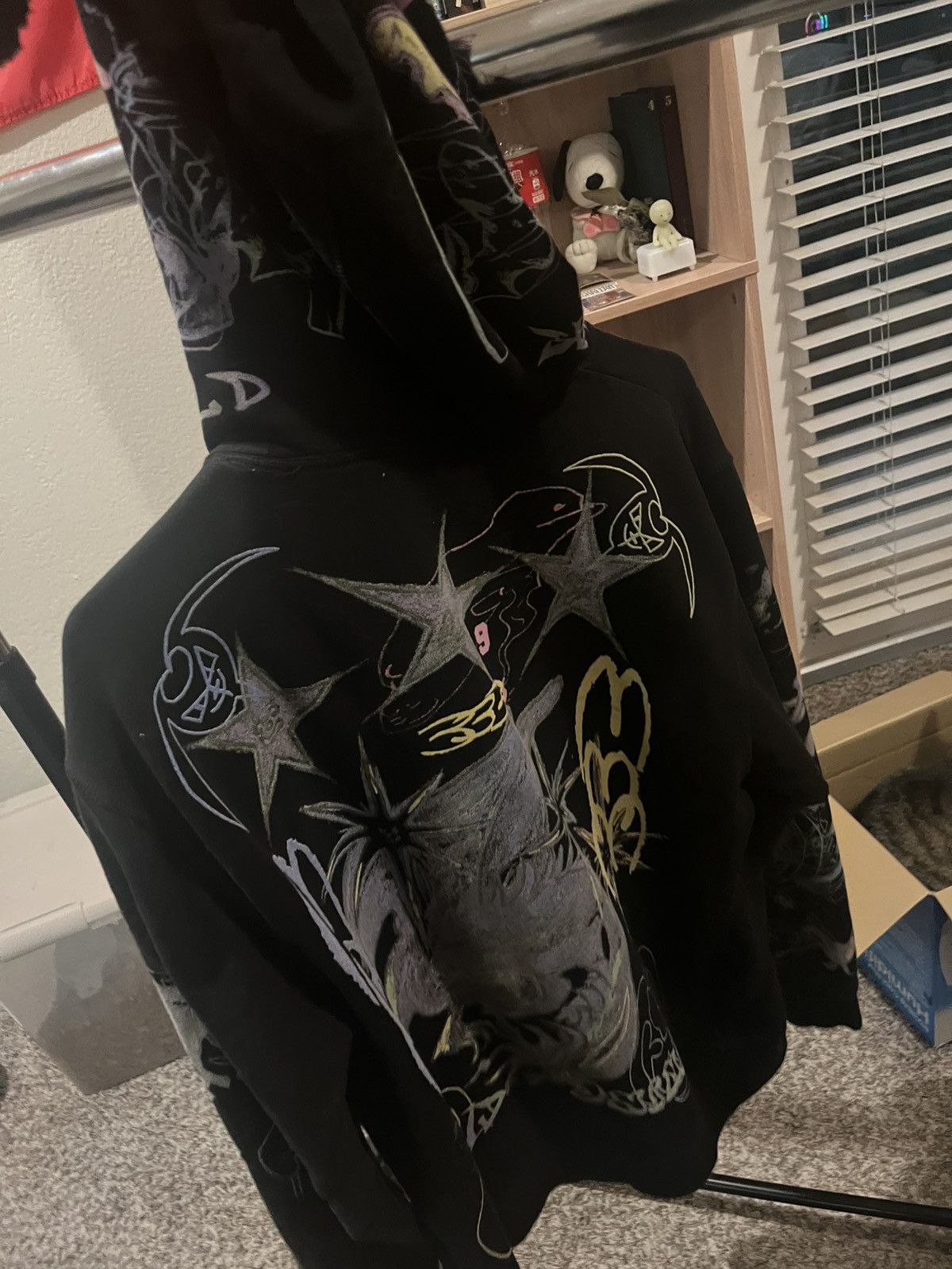 Drain Gang Bladee x Claire Barrow 333 Hoodie Black Size US XL / EU 56 / 4 - 4 Thumbnail