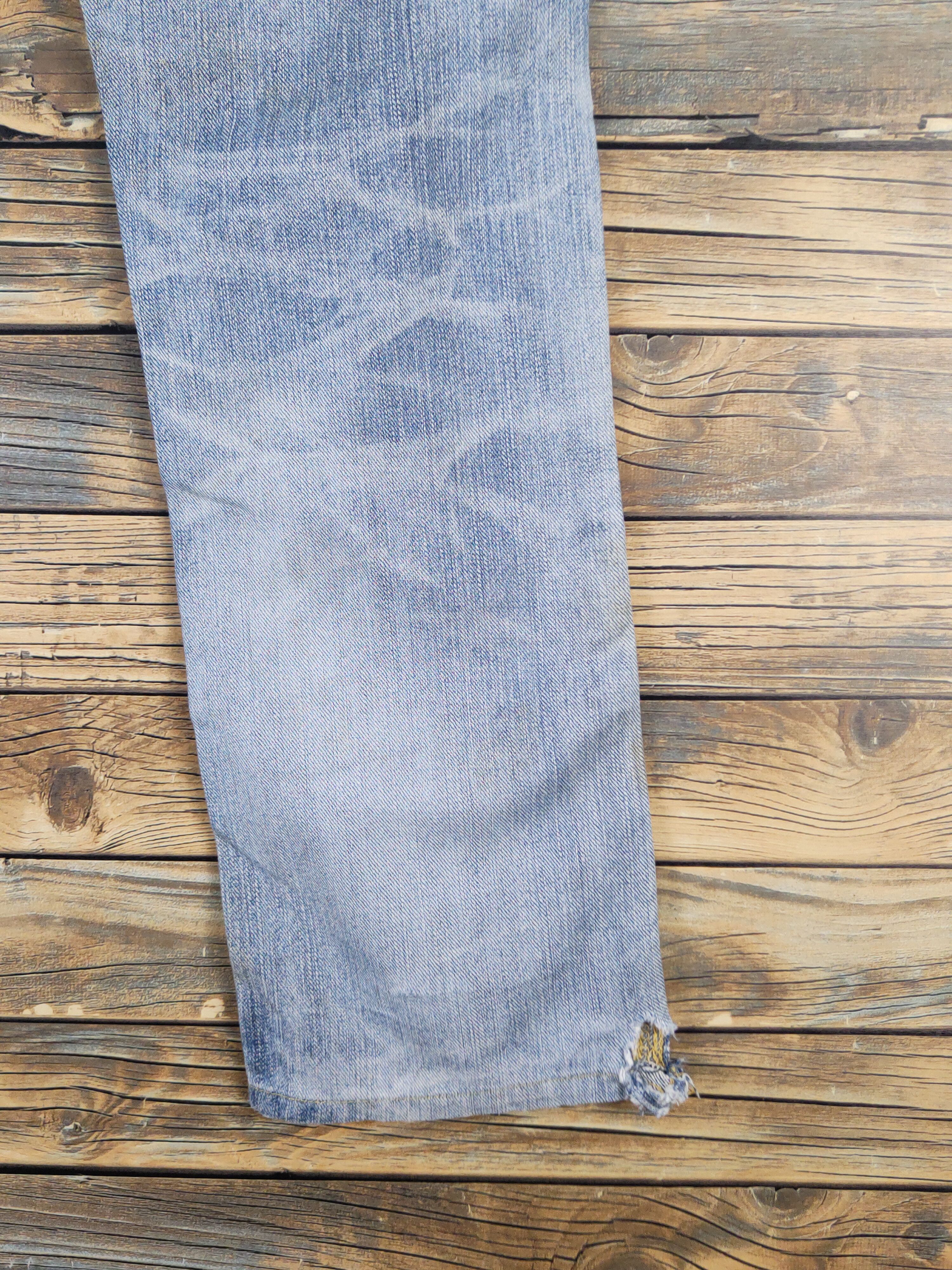 Lee Lee vintage Blue Distressed Ripped denim Jeans #W1706 Size US 32 / EU 48 - 14 Thumbnail
