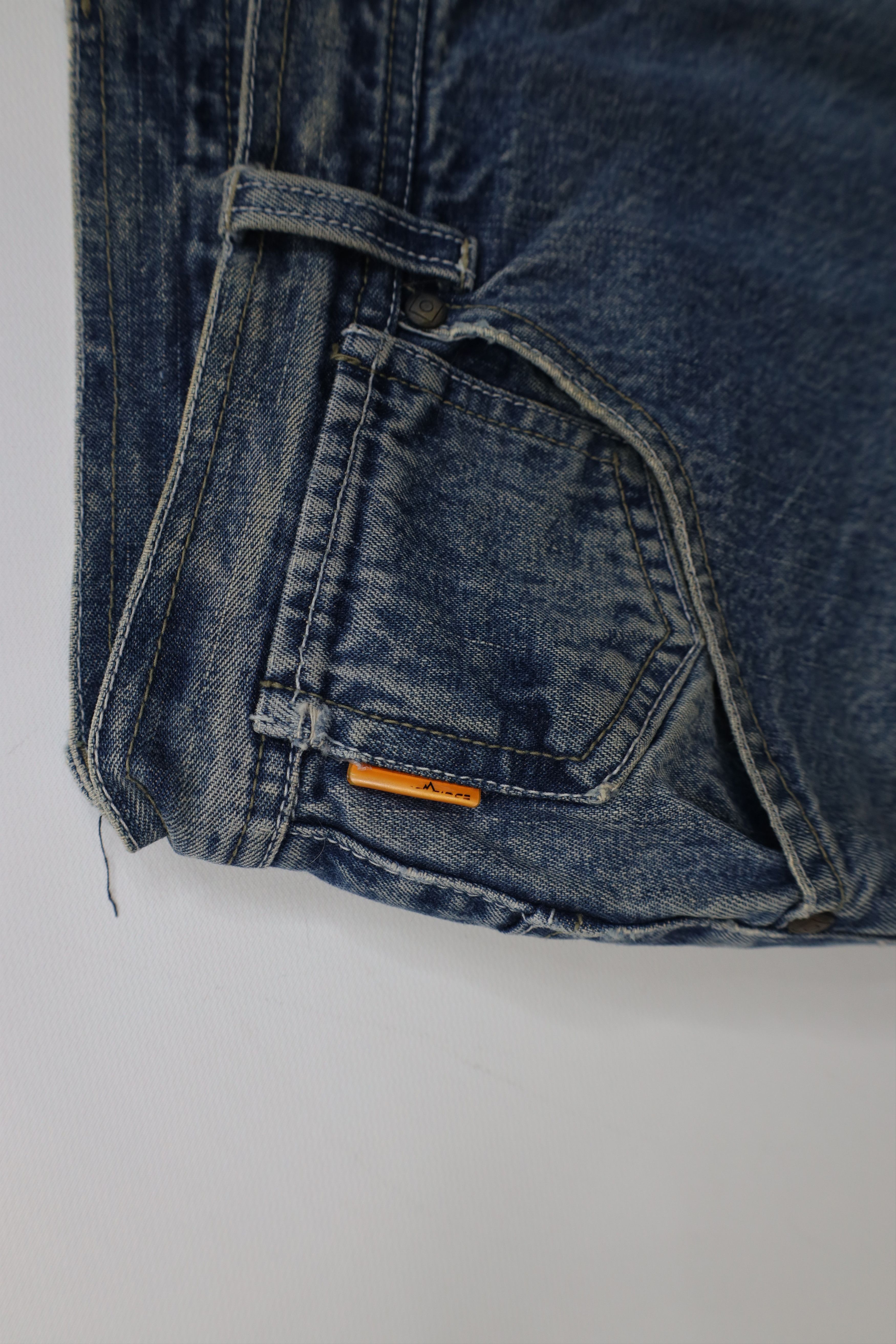 Vintage Vintage 90s Y2K Streetwear Baggy Fit Denim Jean Shorts Blue Size US 34 / EU 50 - 8 Thumbnail