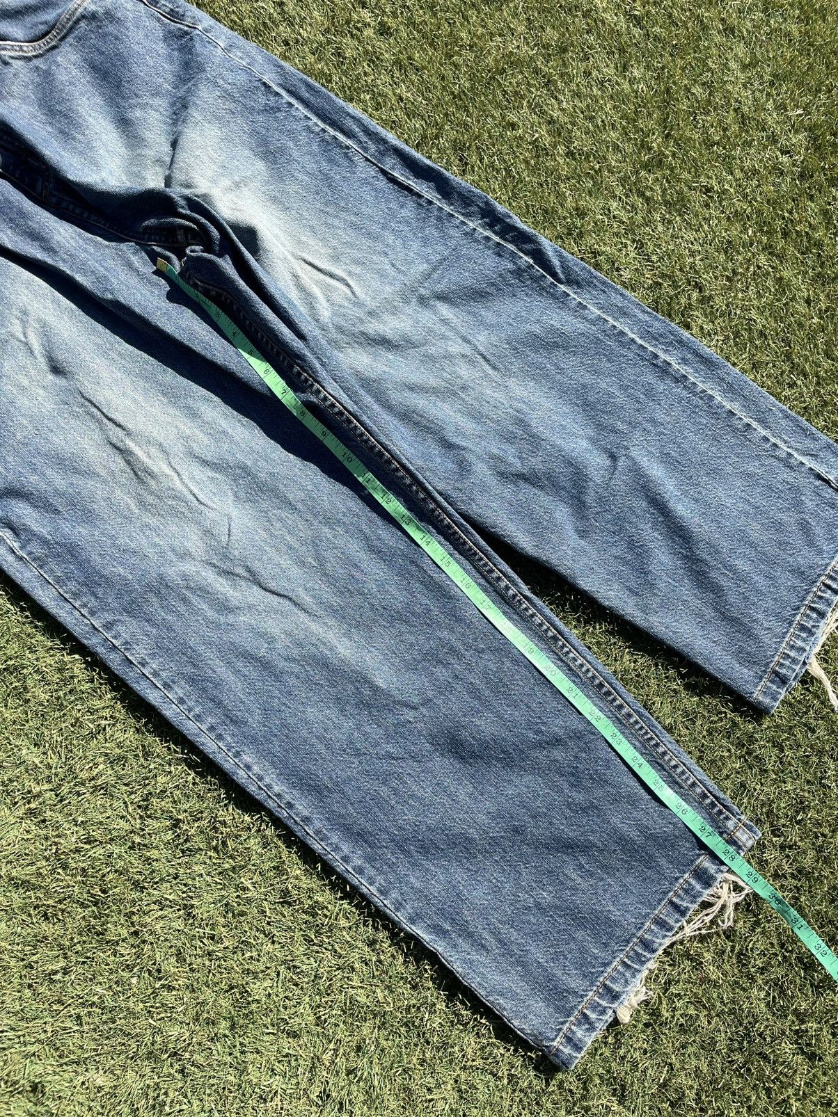 Anchor Blue Vintage 90s anchor denim jeans size 36 x 40 skater wide leg Size US 36 / EU 52 - 3 Thumbnail