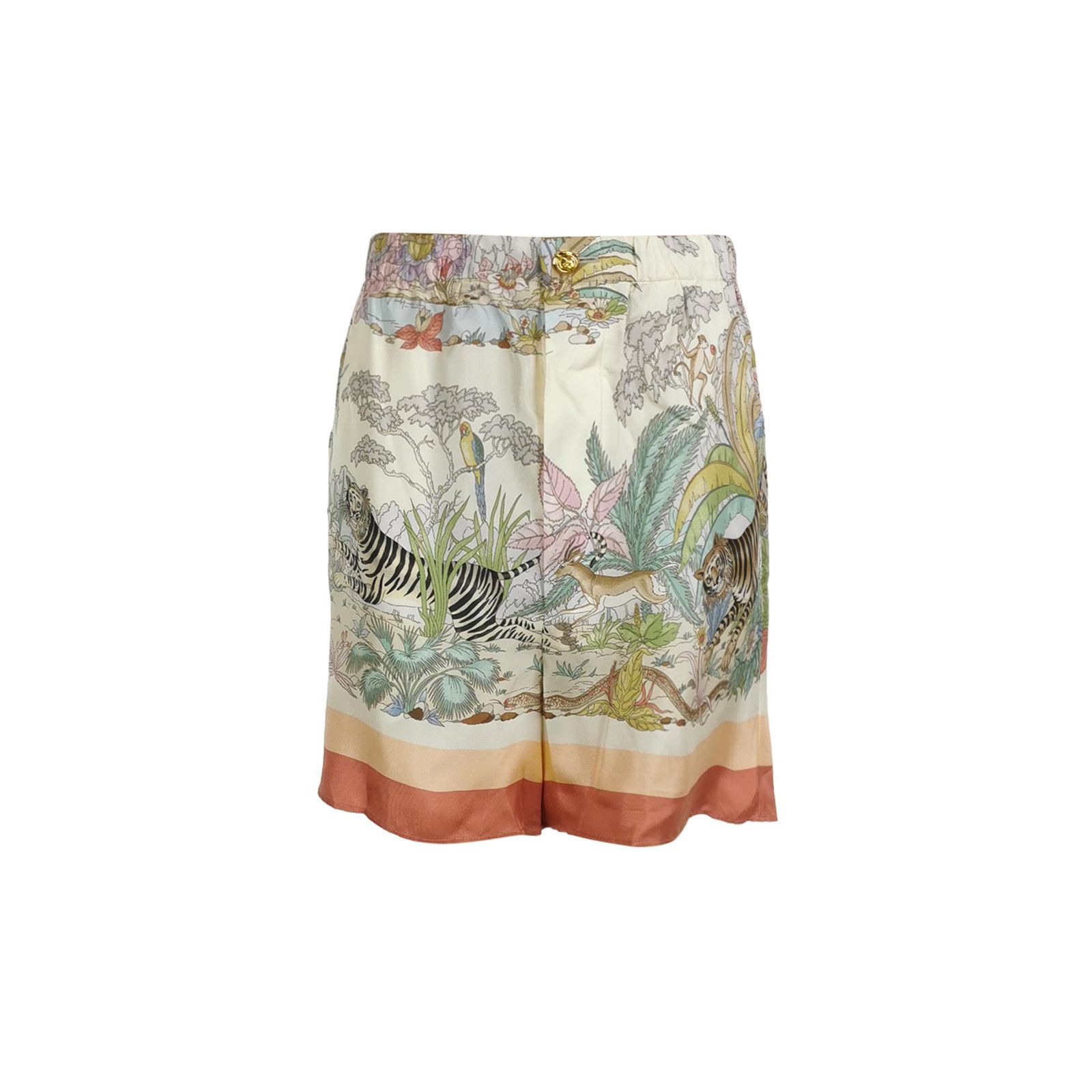 Gucci Gucci Animal Print Silk Shorts IT 36 Size 25" / US 0 / IT 36 - 1 Thumbnail