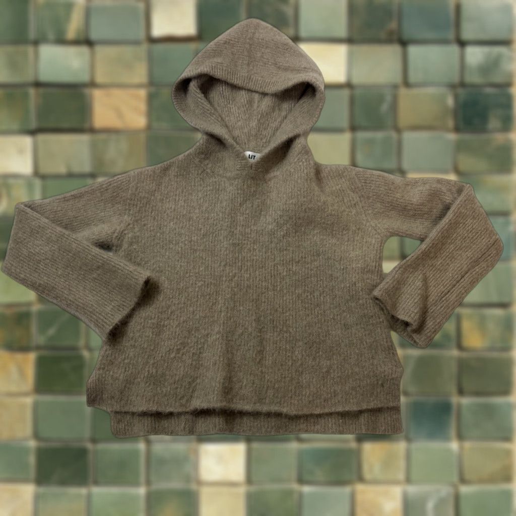 Vintage VINTAGE Women’s LIT Activewear Sweater Hoodie Pullover 100% Cashmere Beige M Quartz Angel Oscar? Size M / US 6-8 / IT 42-44 - 1 Thumbnail