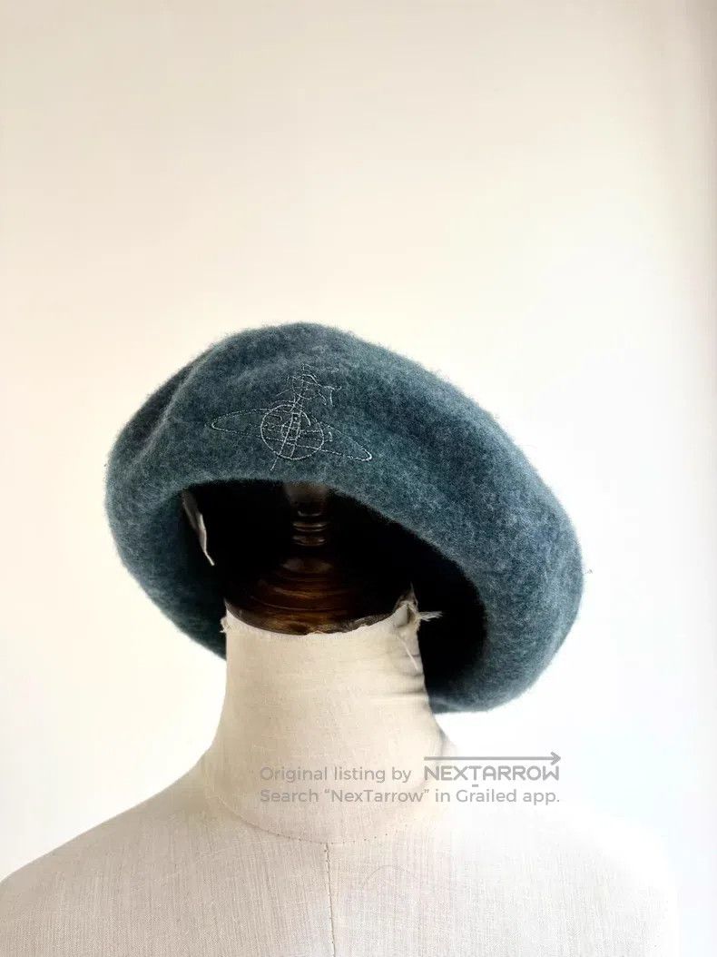 Vivienne Westwood Vivienne Westwood Grey-Blue Saturn Embroidery Size ONE SIZE - 3 Thumbnail