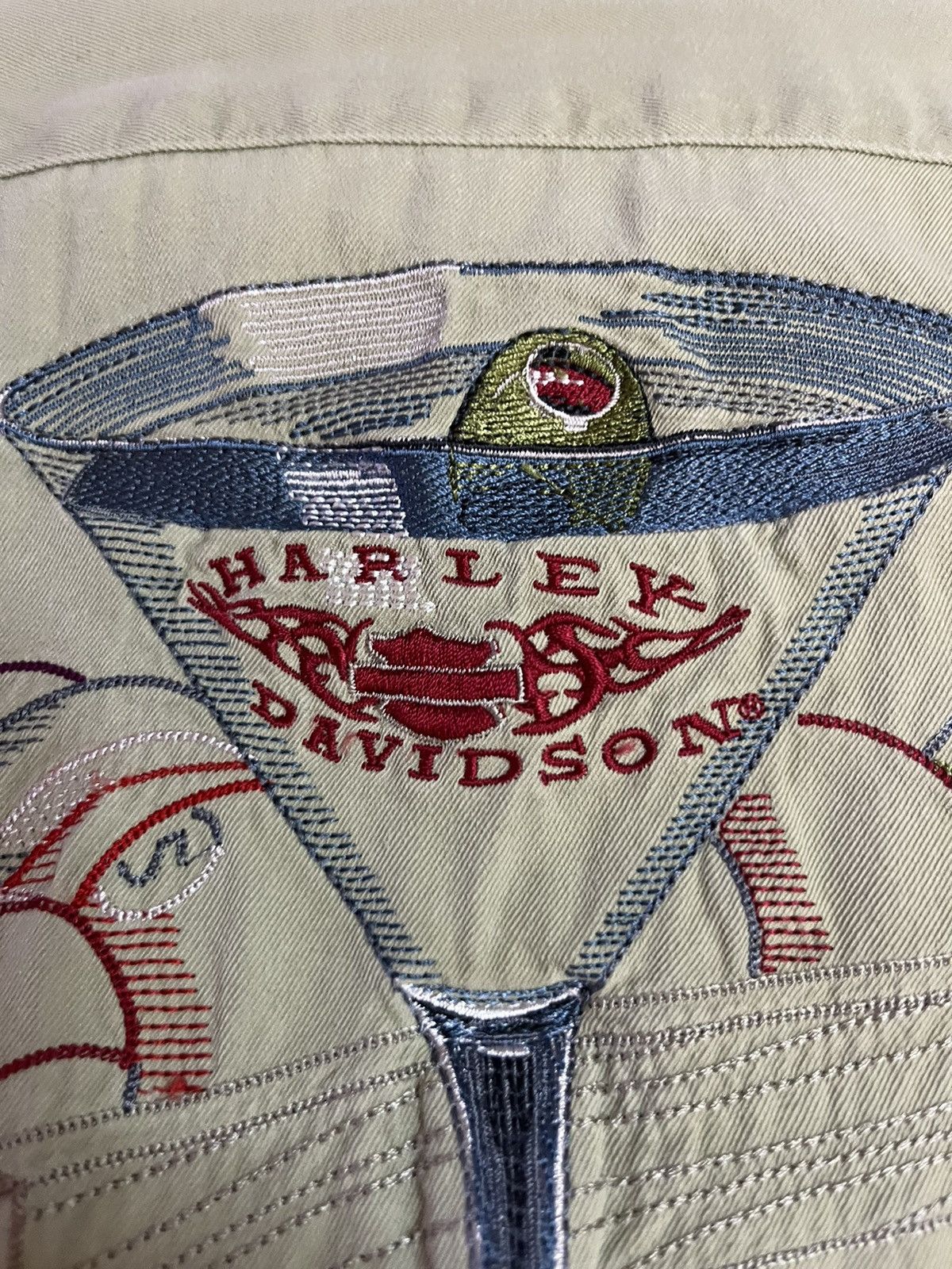 Harley Davidson × Vintage Silk Harley Davidson Embroidered button up Size US XL / EU 56 / 4 - 5 Thumbnail
