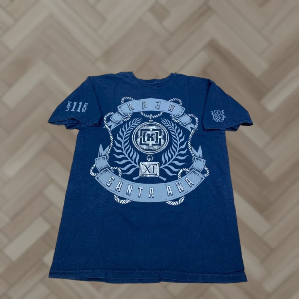Krewe Krew Skateboard Graphic Shirt Mens M Blue Y2K Skate Gothic 90s (if applicable) Size US M / EU 48-50 / 2 - 1 Thumbnail