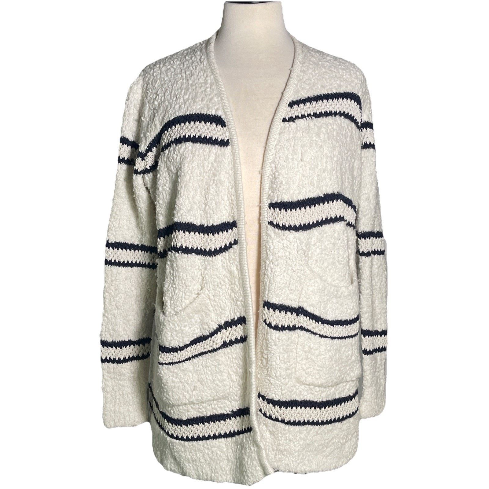 Madewell Madewell Cardigan Sweater XXS Boucle Wool Open Long Line Size XXS / US 00 / IT 34 - 1 Thumbnail