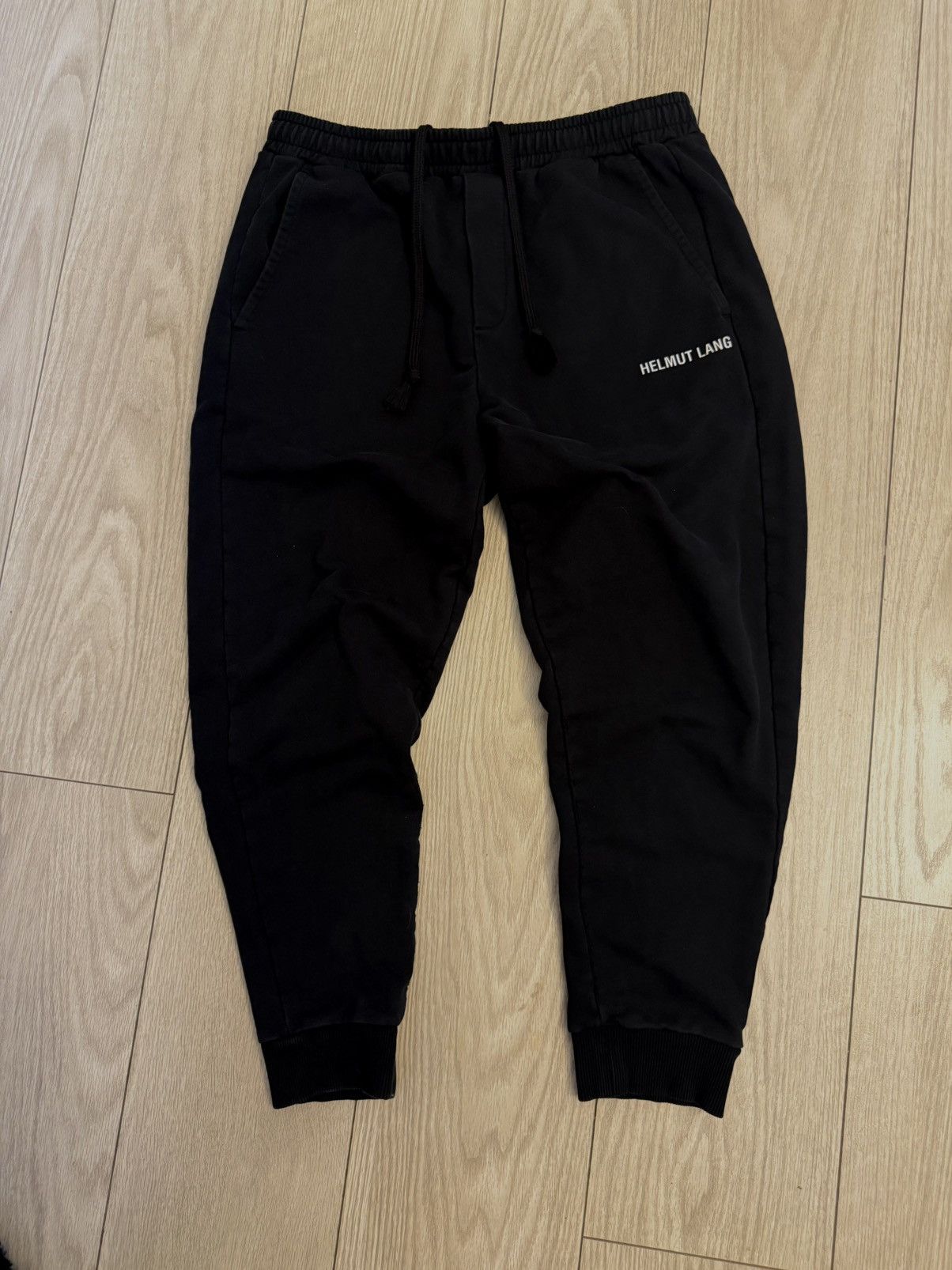 Helmut Lang Helmut Lang Black Joggers Minimalist Designer Sweatpants Size US 32 / EU 48 - 1 Thumbnail