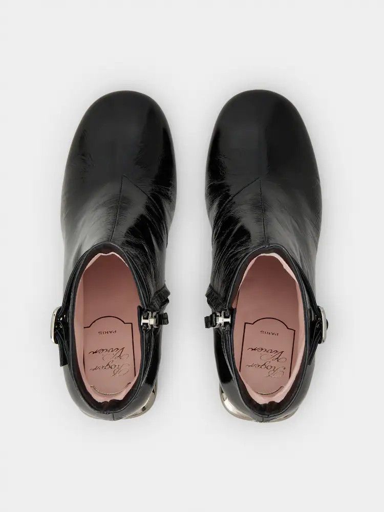 Roger Vivier o1s22i1n0824 Roundytoe Ankle Boots in Black Size US 10 / IT 40 - 4 Thumbnail
