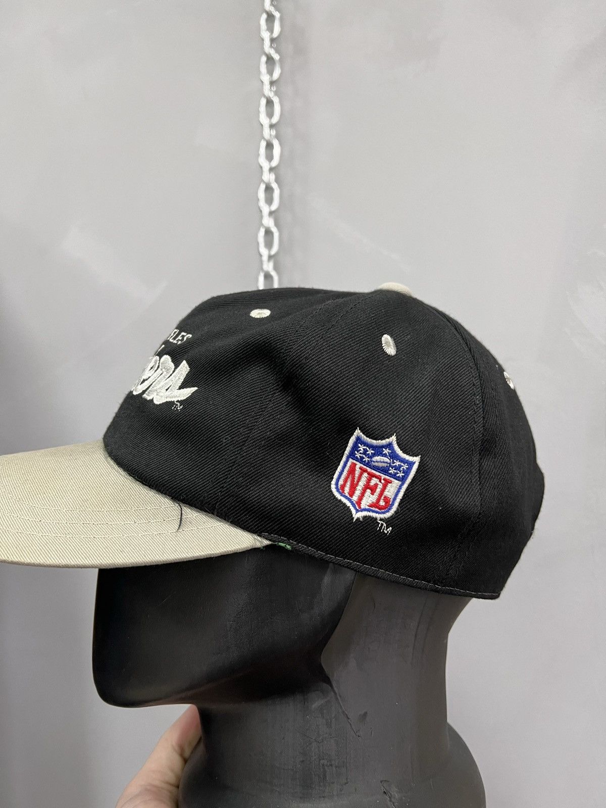 MLB × NFL VINTAGE 90s RAIDERS MLB CAP HAT RARE Y2K Size ONE SIZE - 4 Thumbnail