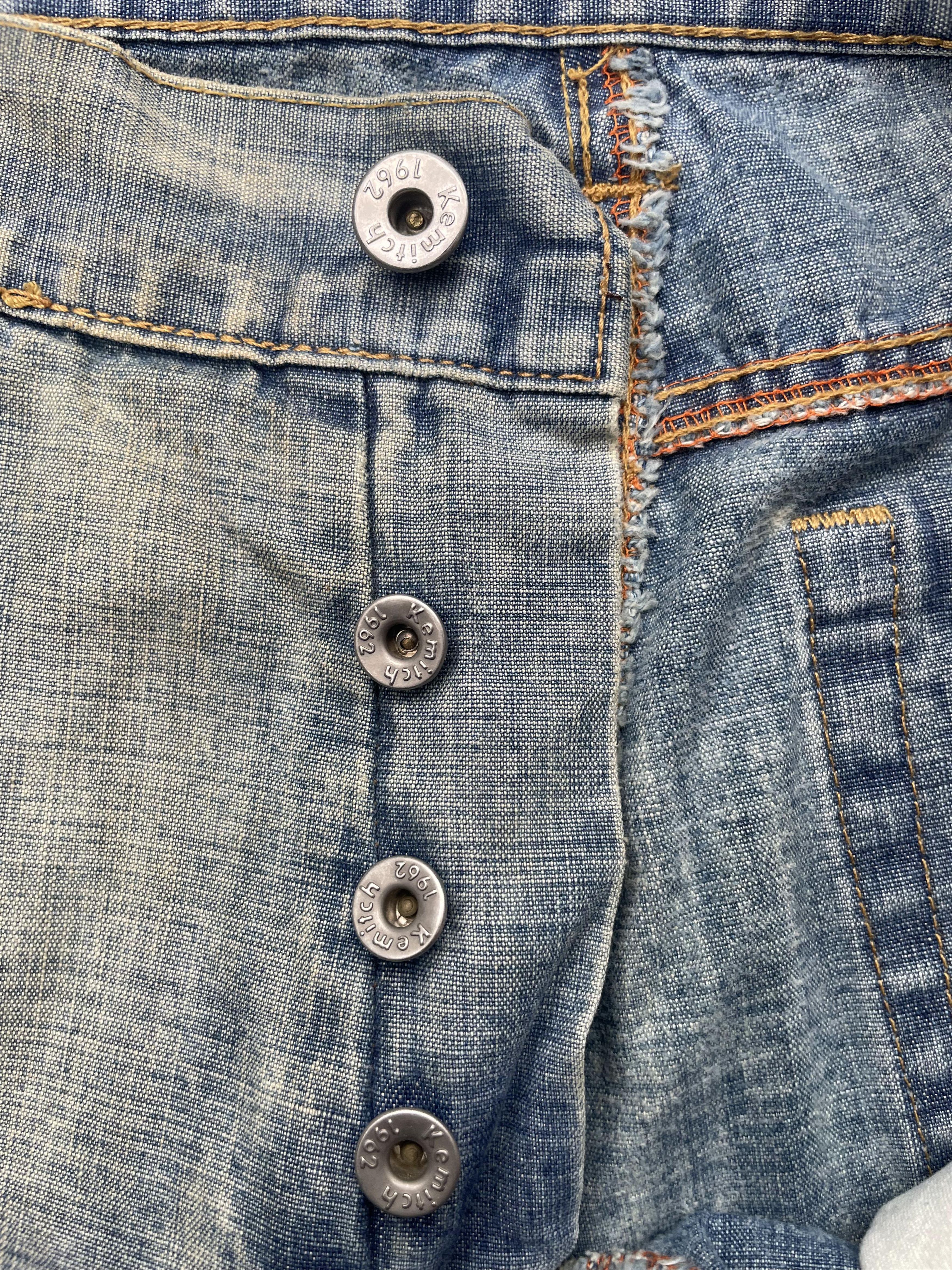 Designer Vintage Kemitch Socialite Distresed Denim Size US 32 / EU 48 - 9 Thumbnail