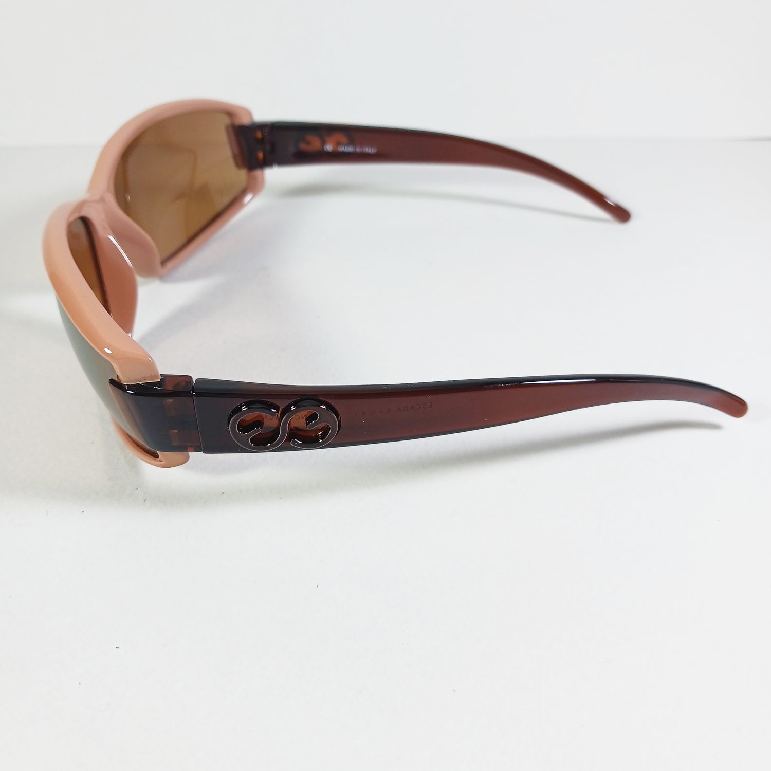 Escada Escada Sport SES025 Nude/Brown Wrap Designer Wrap Sunglasses Size ONE SIZE - 7 Thumbnail