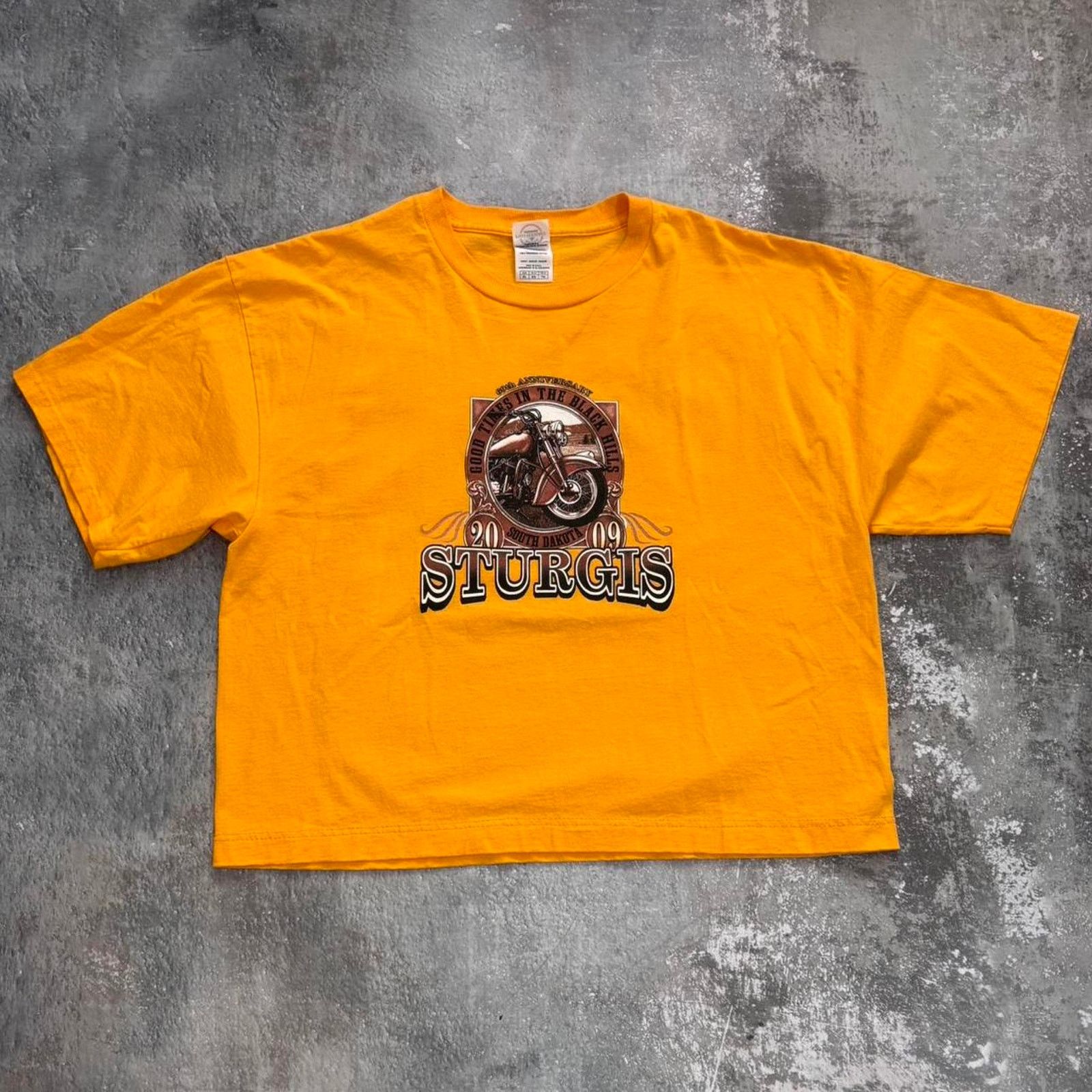 Vintage Vintage Sturgis Choppers T Shirt! Harley Biker. Yellow Large Size US L / EU 52-54 / 3 - 2 Thumbnail