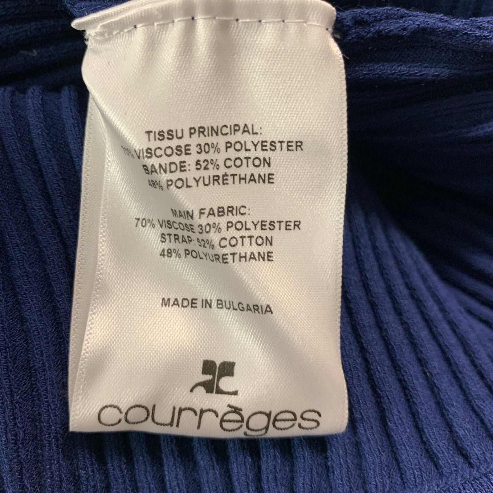 Courreges COURREGES Size S Blue Viscose Polyester Ribbed Fitted Dress Size S / US 4 / IT 40 - 7 Thumbnail