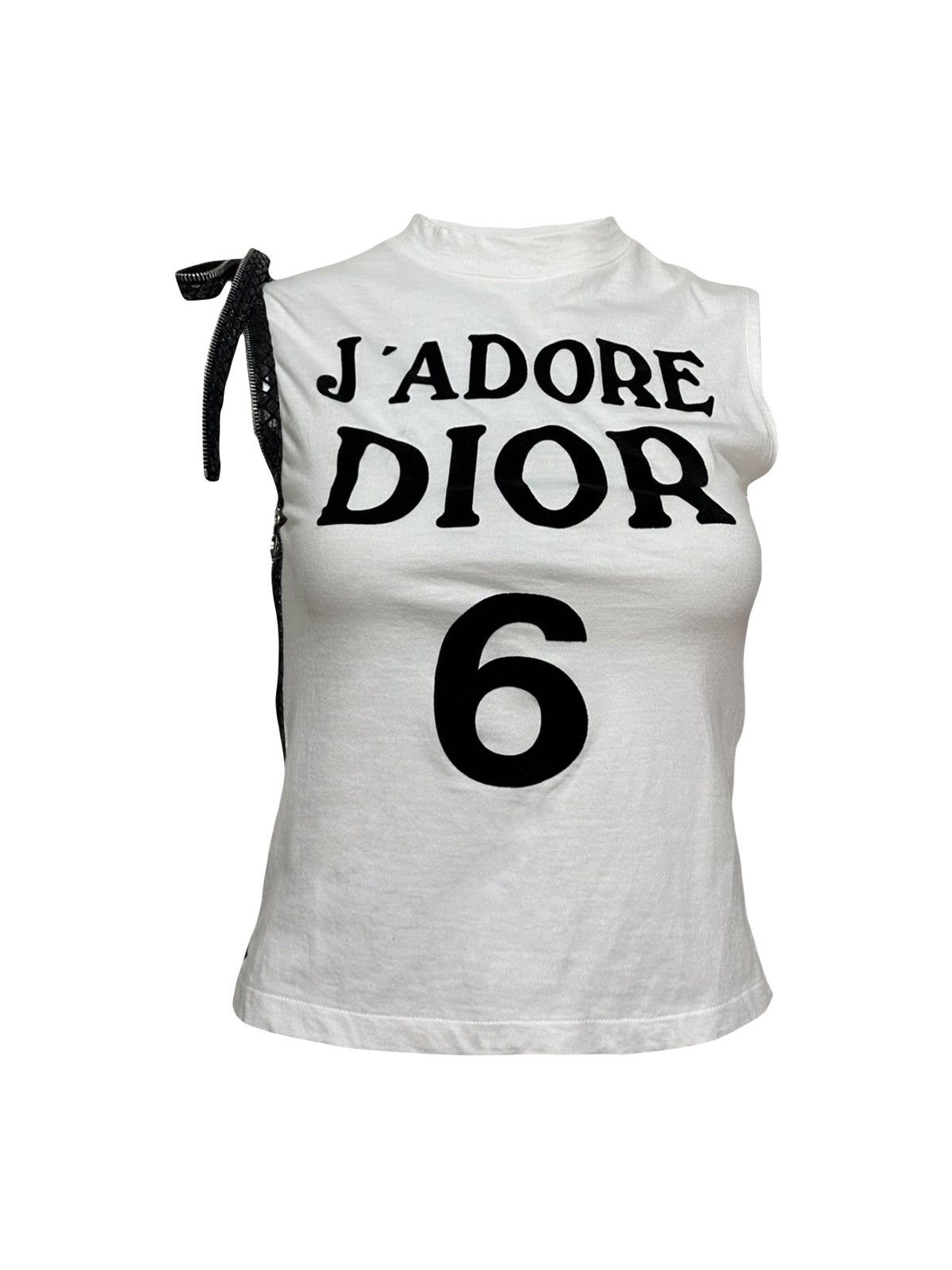 CHRISTIAN DIOR S/S 2001 J'ADORE DIOR 6 Zipper Tank Top