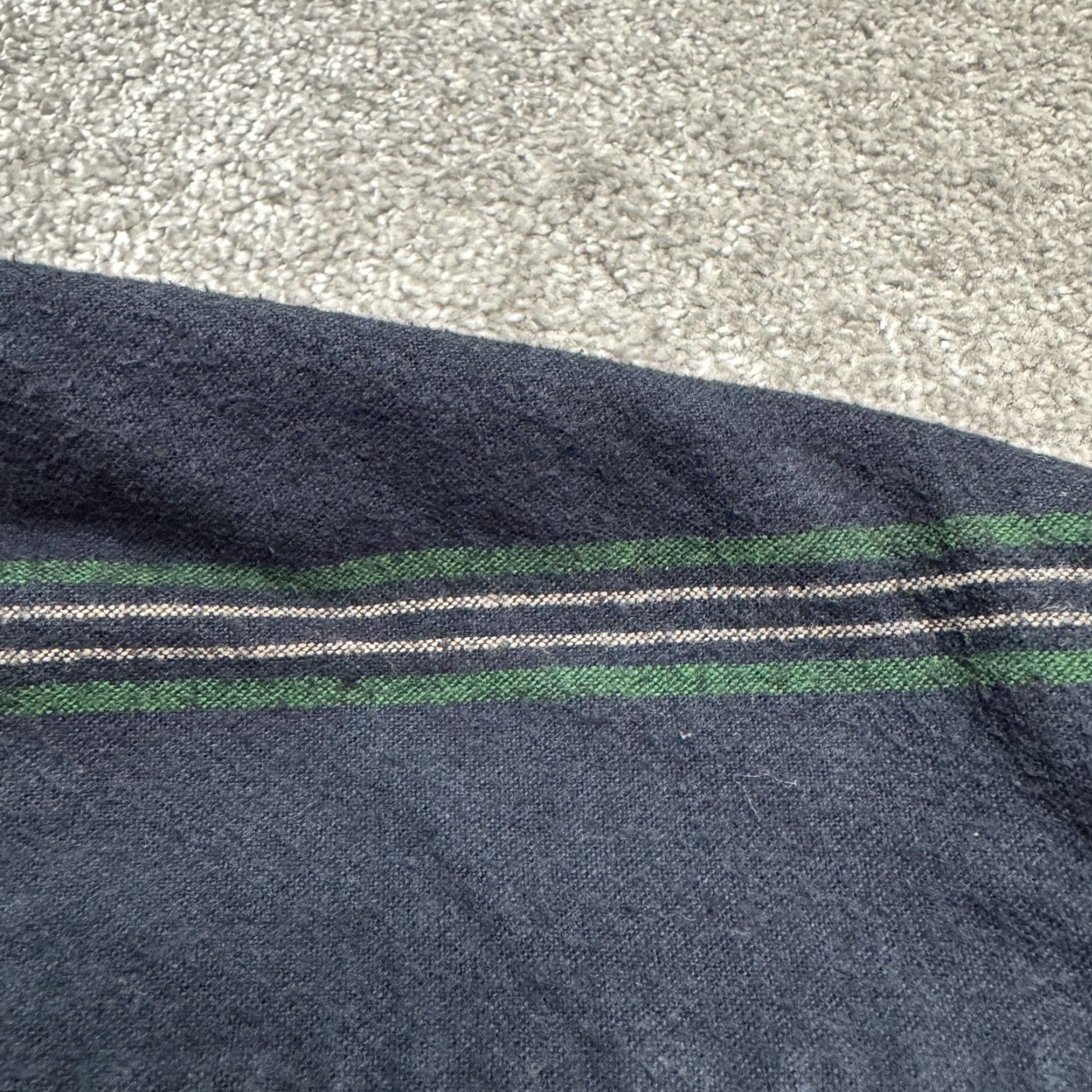 Zara VINTAGE? No. Zara Button-Up Shirt Mens XL Striped Flannel Cotton Blue Green Casual Long Sleeve Fall Spring Winter 50 in Chest Regular Mens Size US XL / EU 56 / 4 - 5 Thumbnail