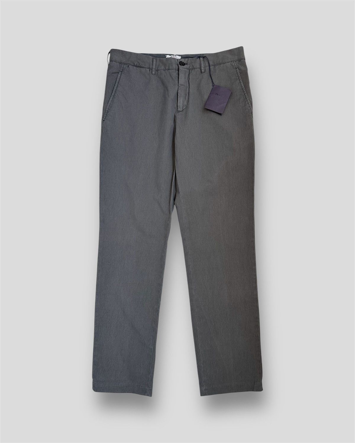 Prada *NEW* PRADA FW 2011 Washed Nylon Blend Gray Pants jean Denim Size US 32 / EU 48 - 1 Thumbnail