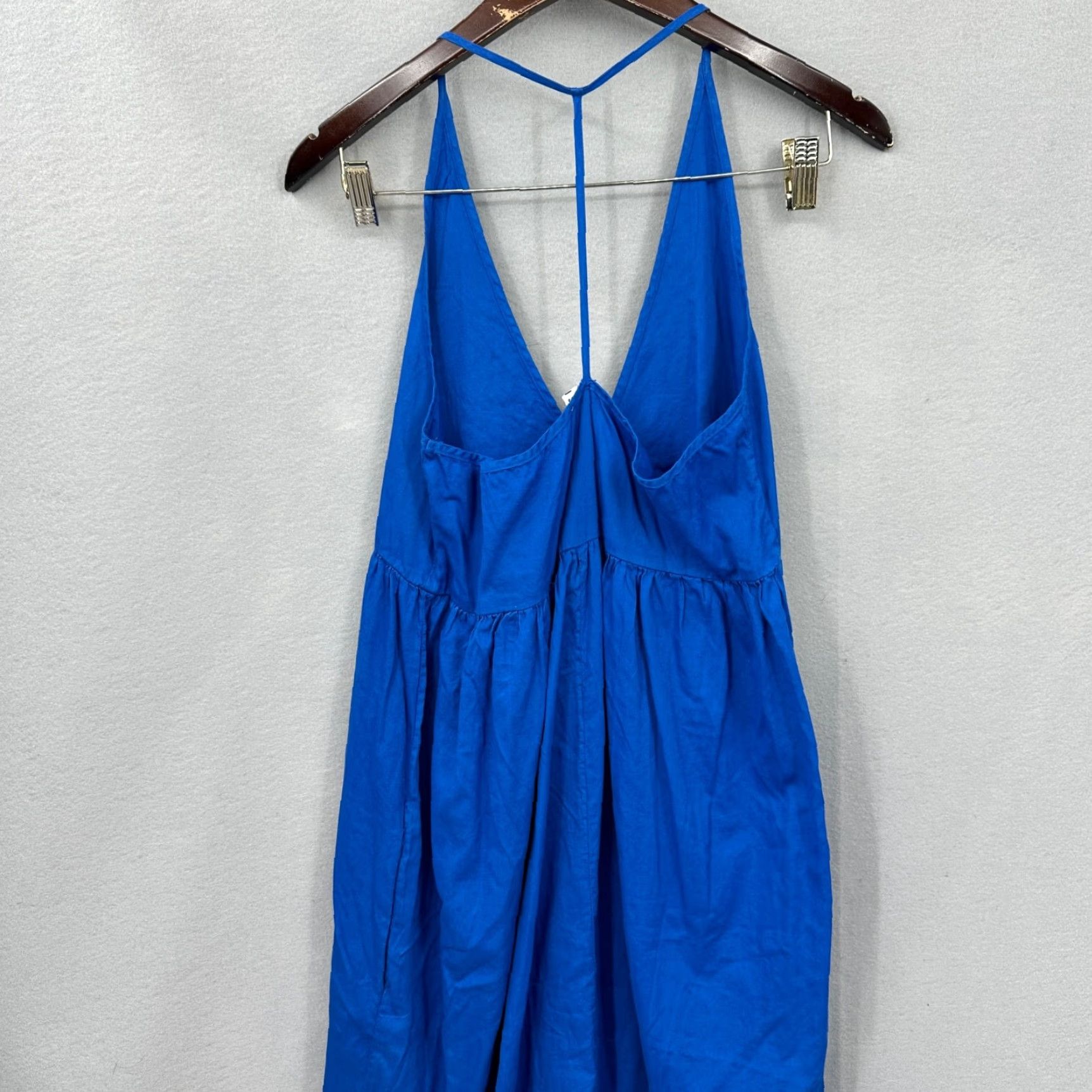 Vintage VINTAGE Lacausa Women Maxi Dress Casual Boho Beach Cotton S Strap Blue 90s Womens Size S / US 4 / IT 40 - 7 Thumbnail